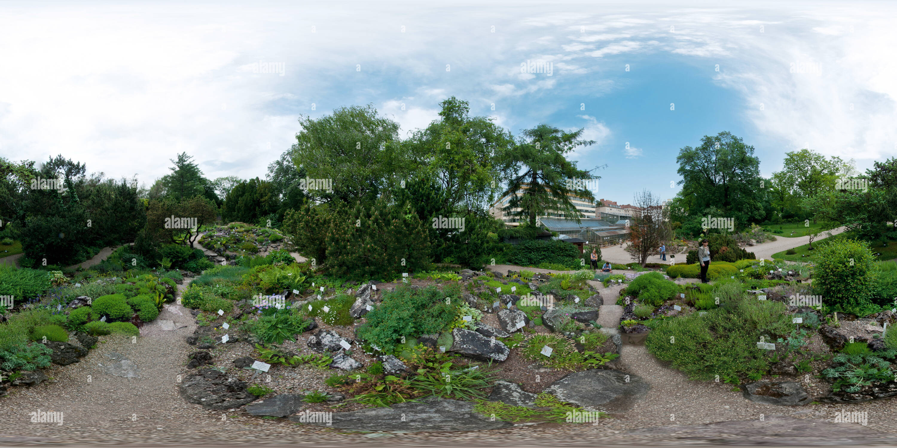 360 Grad Panorama Ansicht von Wien - Botanischer Garten