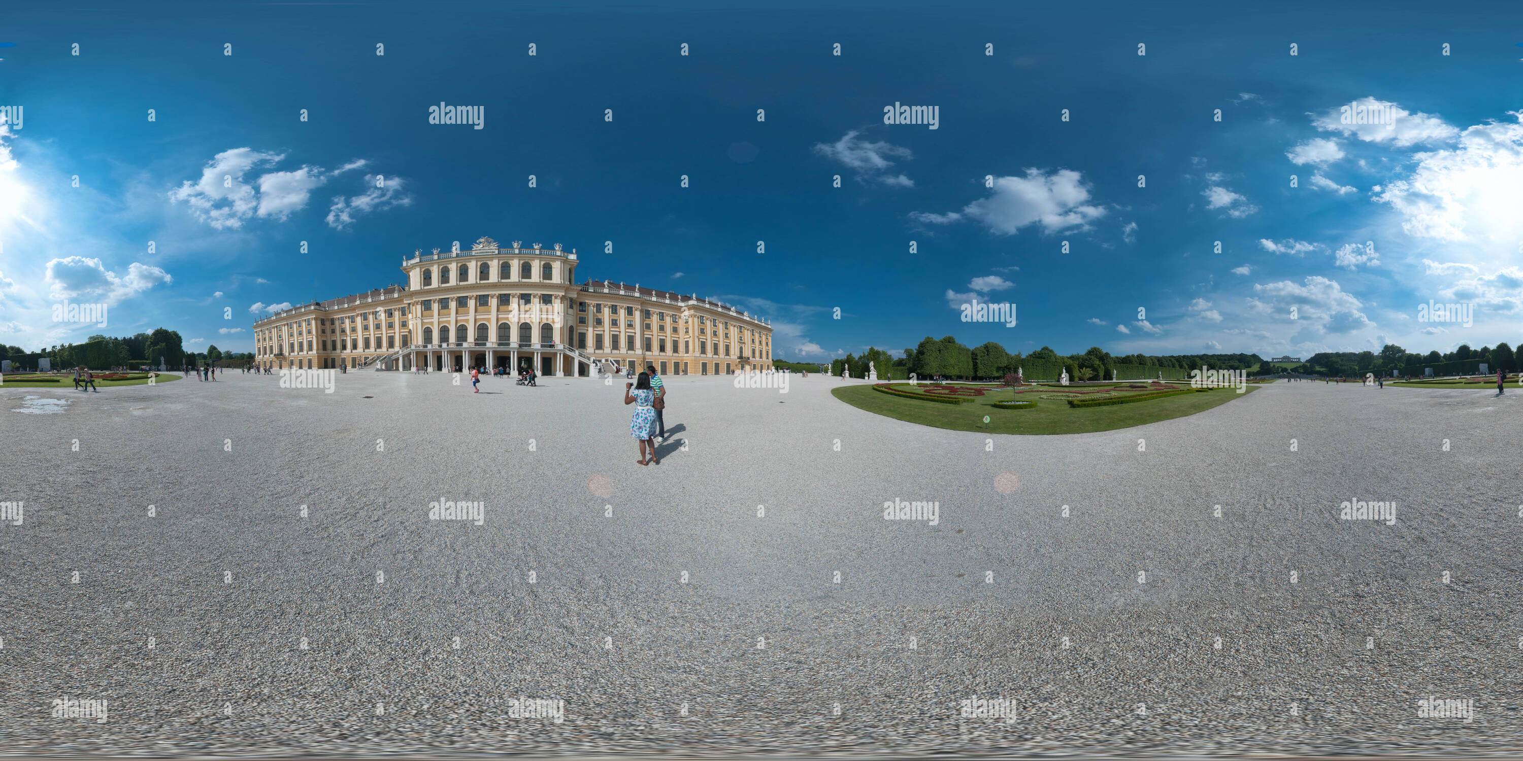 360 Grad Panorama Ansicht von Schönbrunn