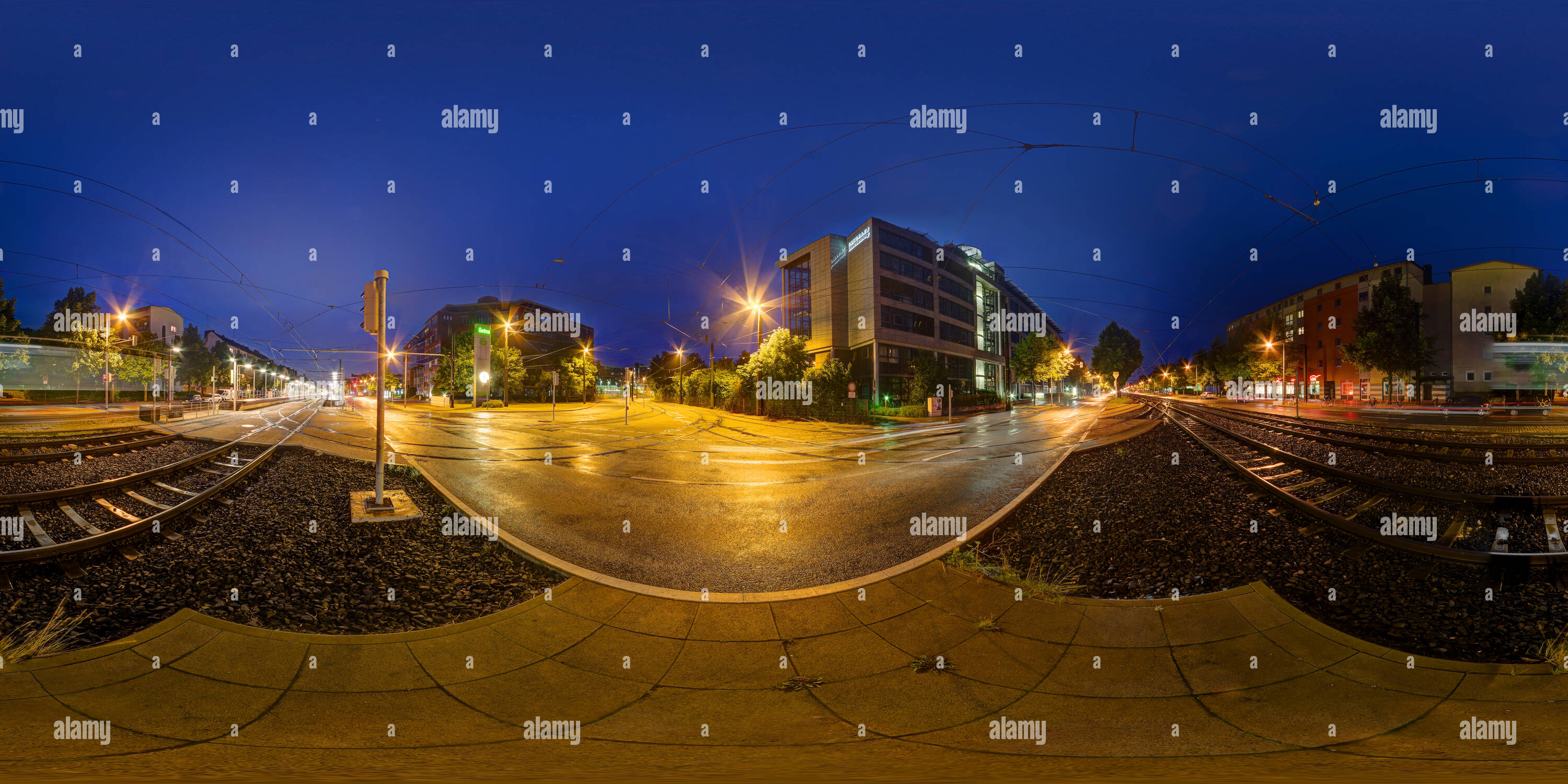 360 Grad Panorama Ansicht von Ubahnstation Peiner Straße.