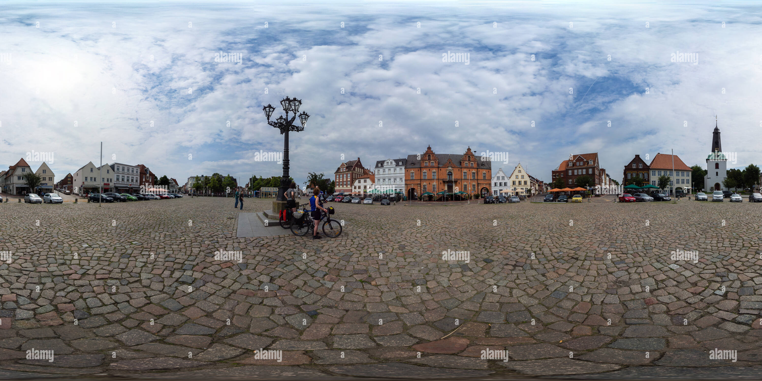 360 Grad Panorama Ansicht von Glückstadt - Marktplatz