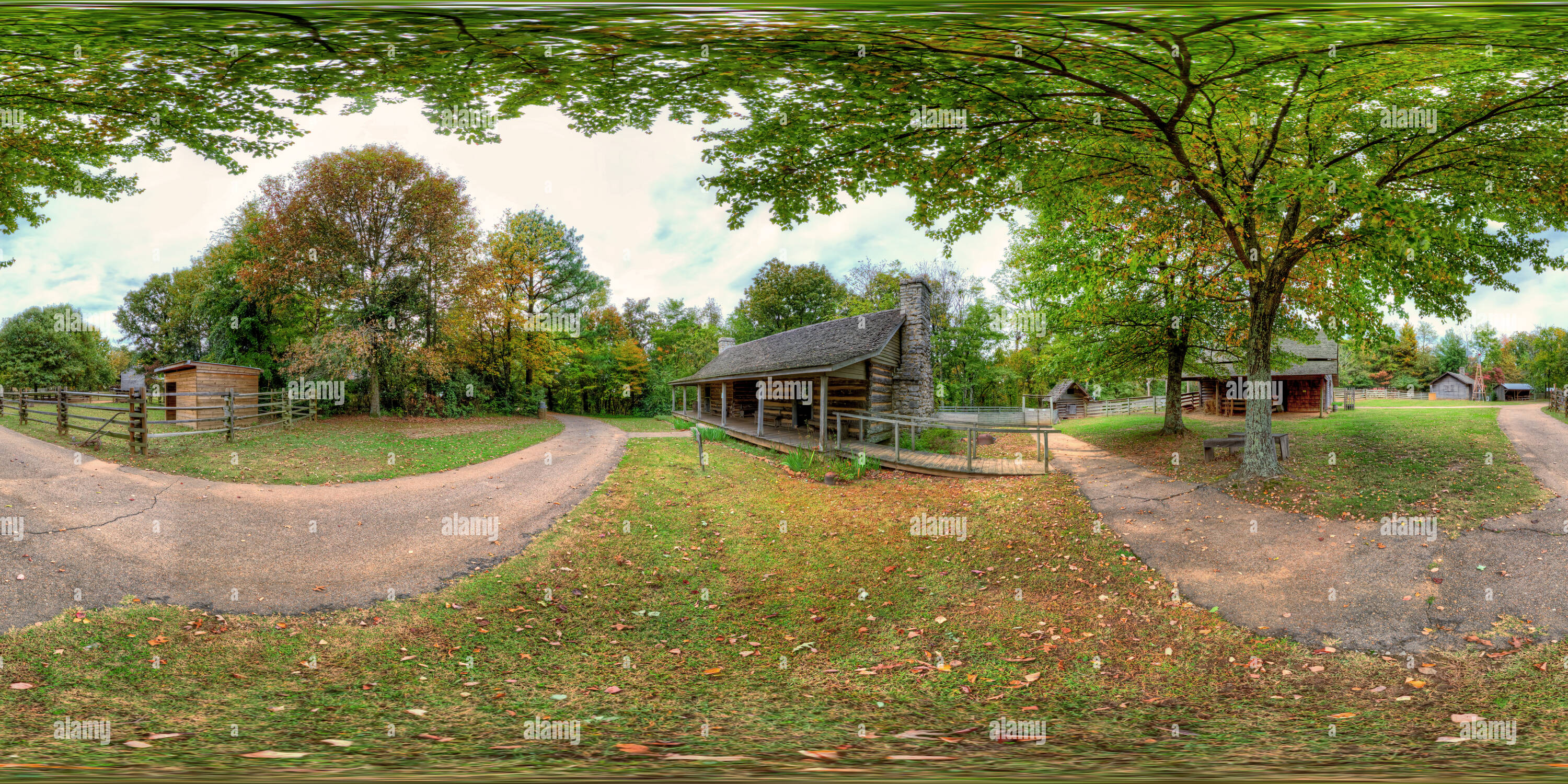 360 Grad Panorama Ansicht von Burritt Smith-Williams Haus