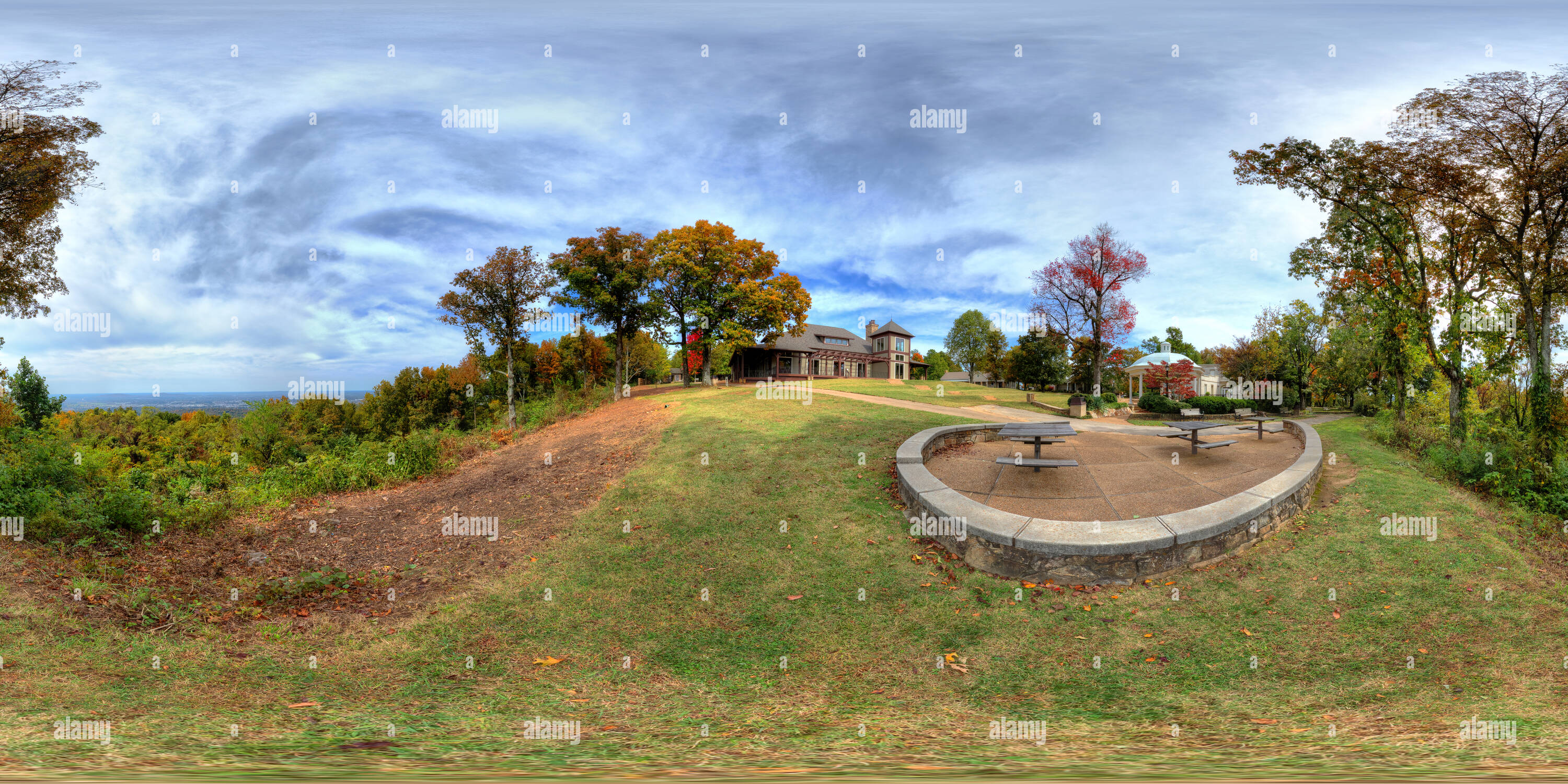 360 Grad Panorama Ansicht von Auf der Burritt Mountain-The Grün