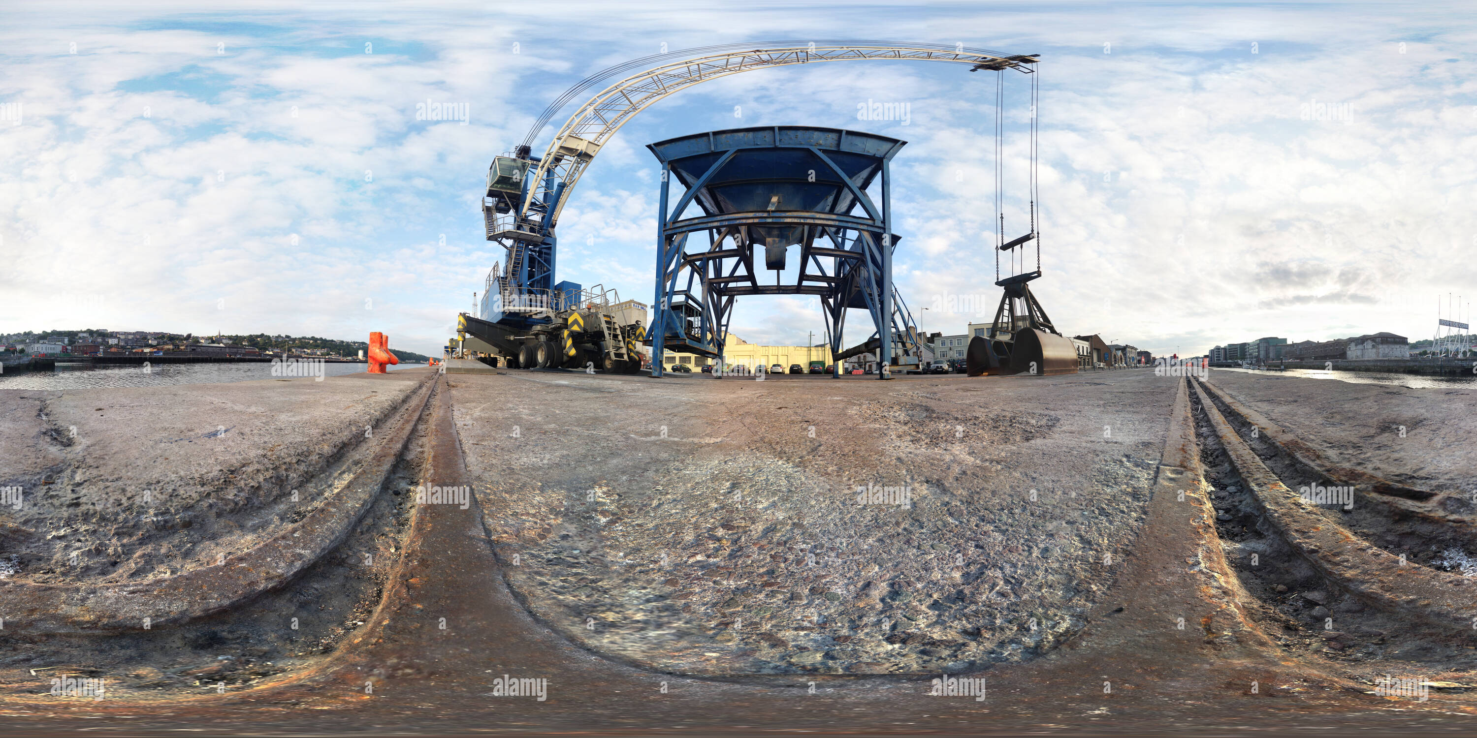 360 Grad Panorama Ansicht von Hafen von Cork iPhone 5