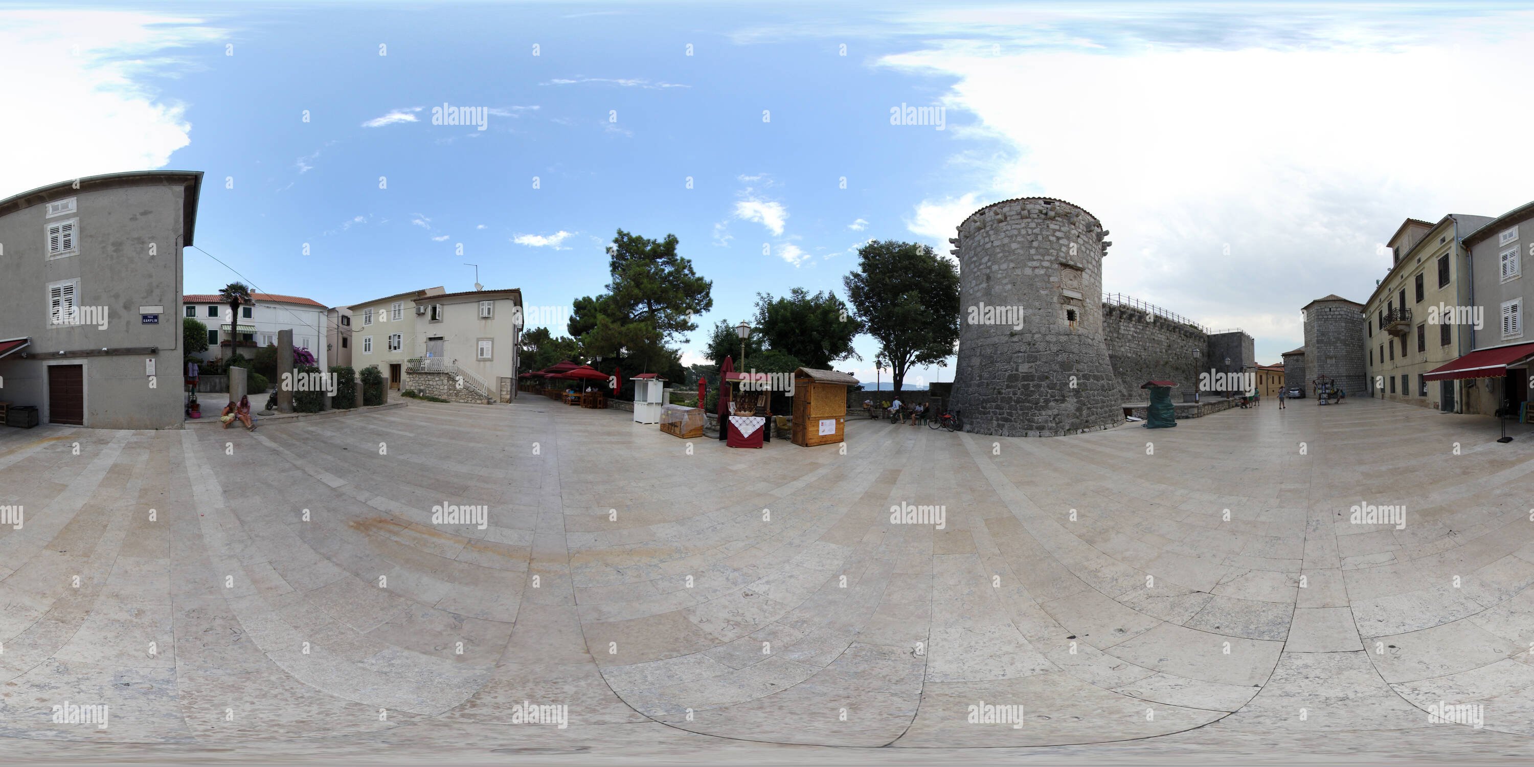 360 Grad Panorama Ansicht von Krk-Ul. Alojzija Stepinca