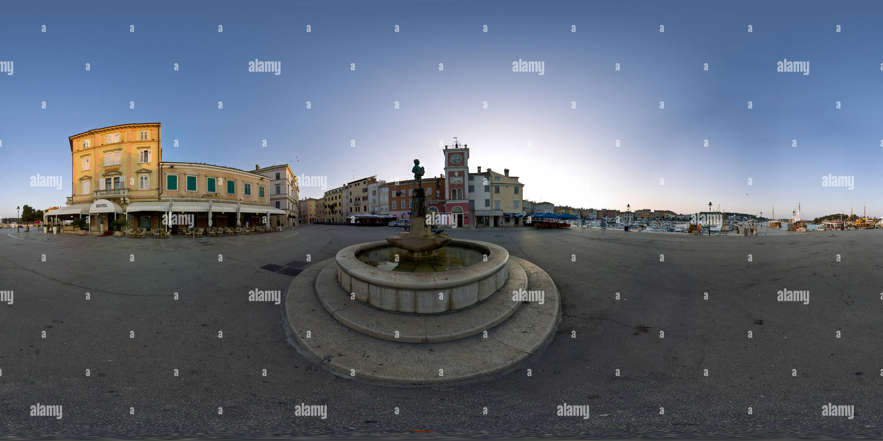 360 Grad Panorama Ansicht von Rovinj Trg Marsala Tita