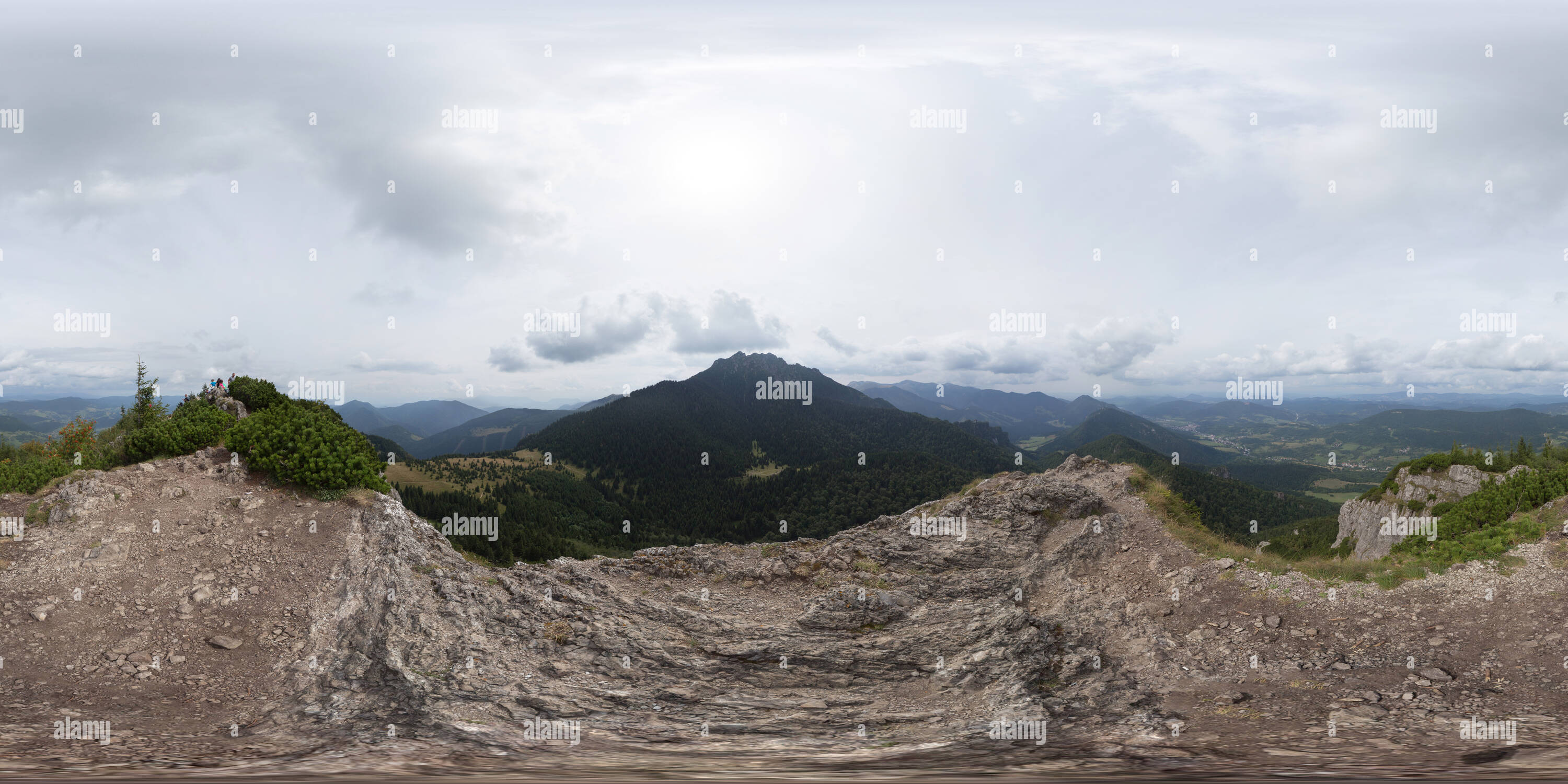 360 Grad Panorama Ansicht von Malý Rozsutec