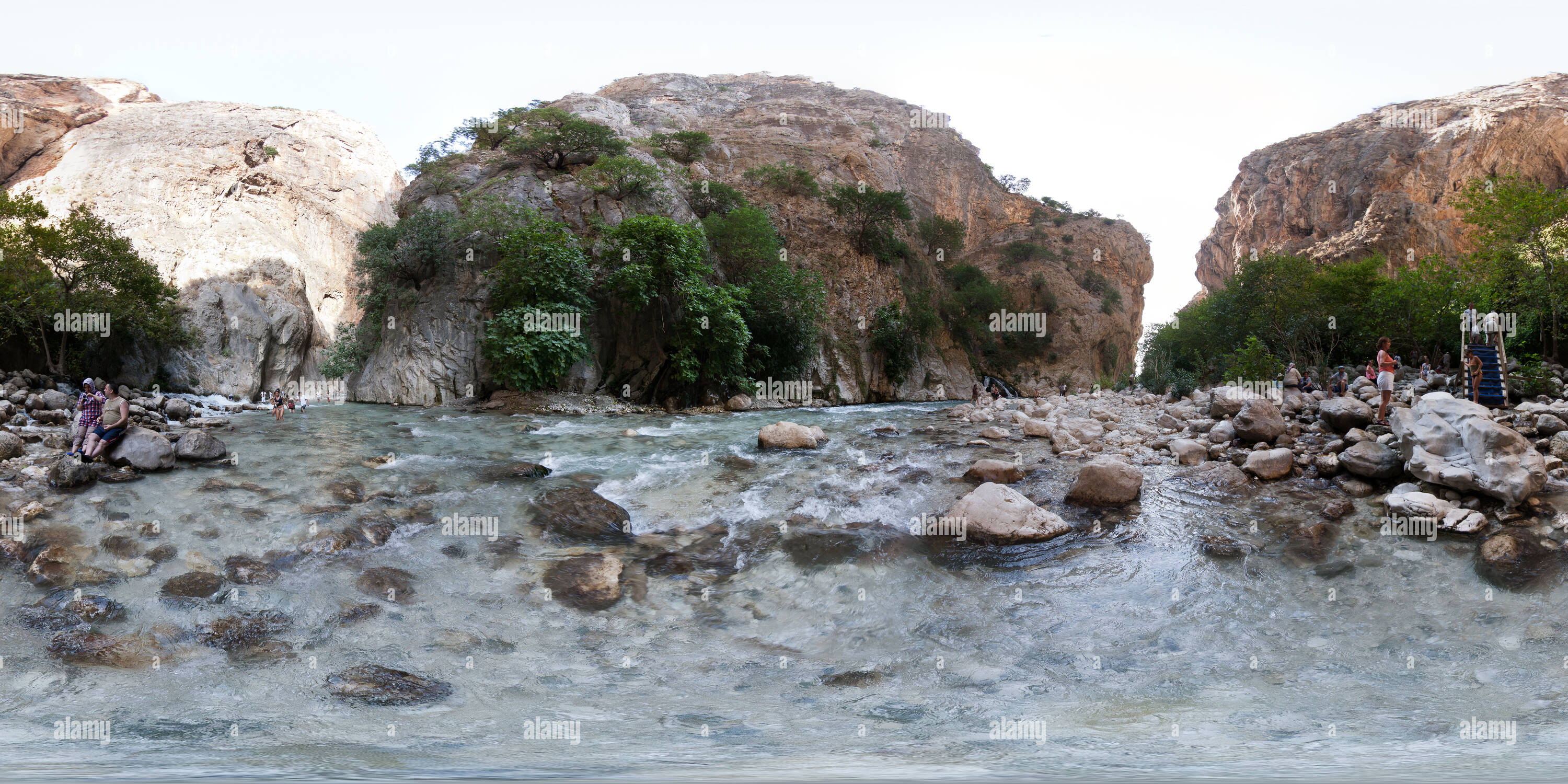 360 Grad Panorama Ansicht von Saklikent Schlucht, Sep. 2011