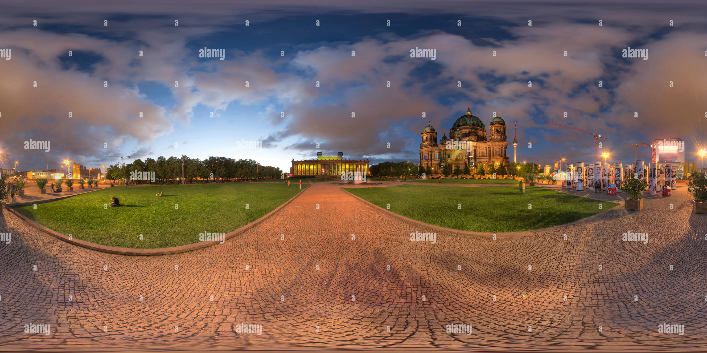 360 Grad Panorama Ansicht von Lustgarten, Berlin