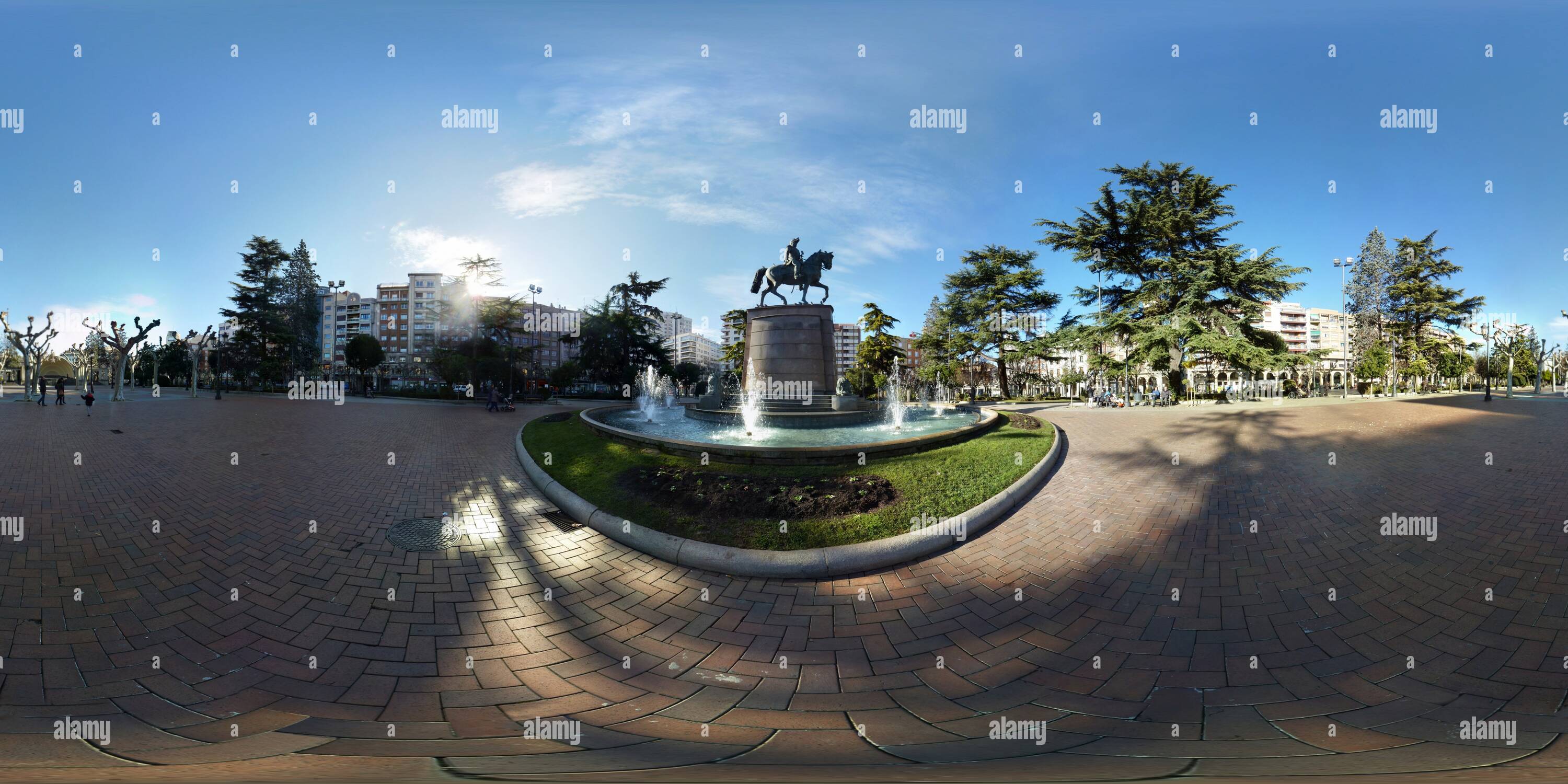 360 Grad Panorama Ansicht von Monumento a Espartero, Logroño