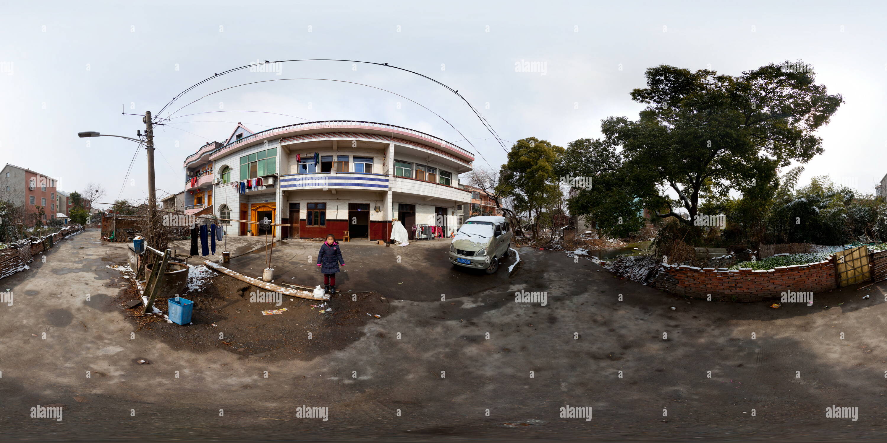 360 Grad Panorama Ansicht von Dongtangcun007