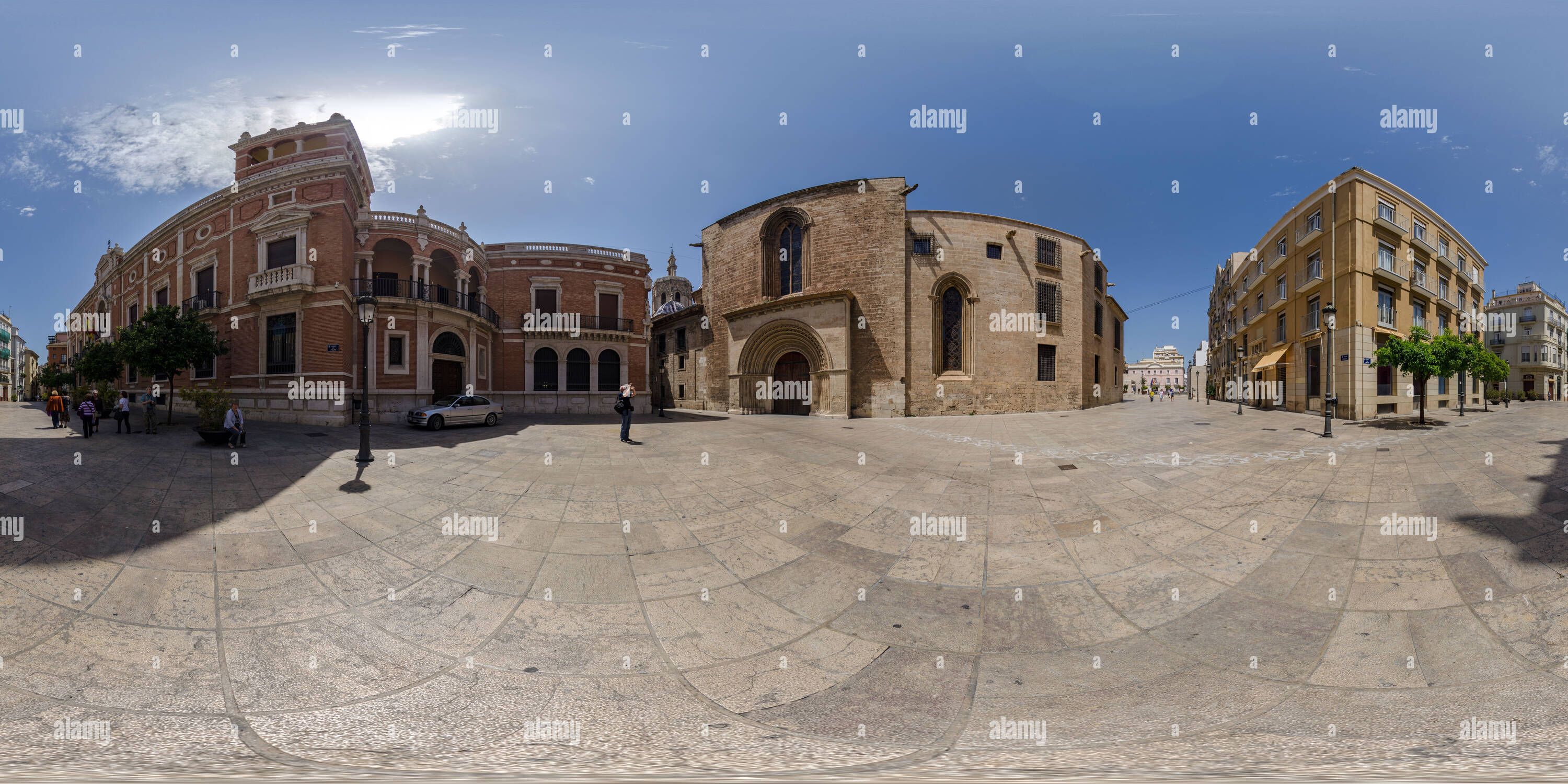 360 Grad Panorama Ansicht von Carrer del Palau, Valencia