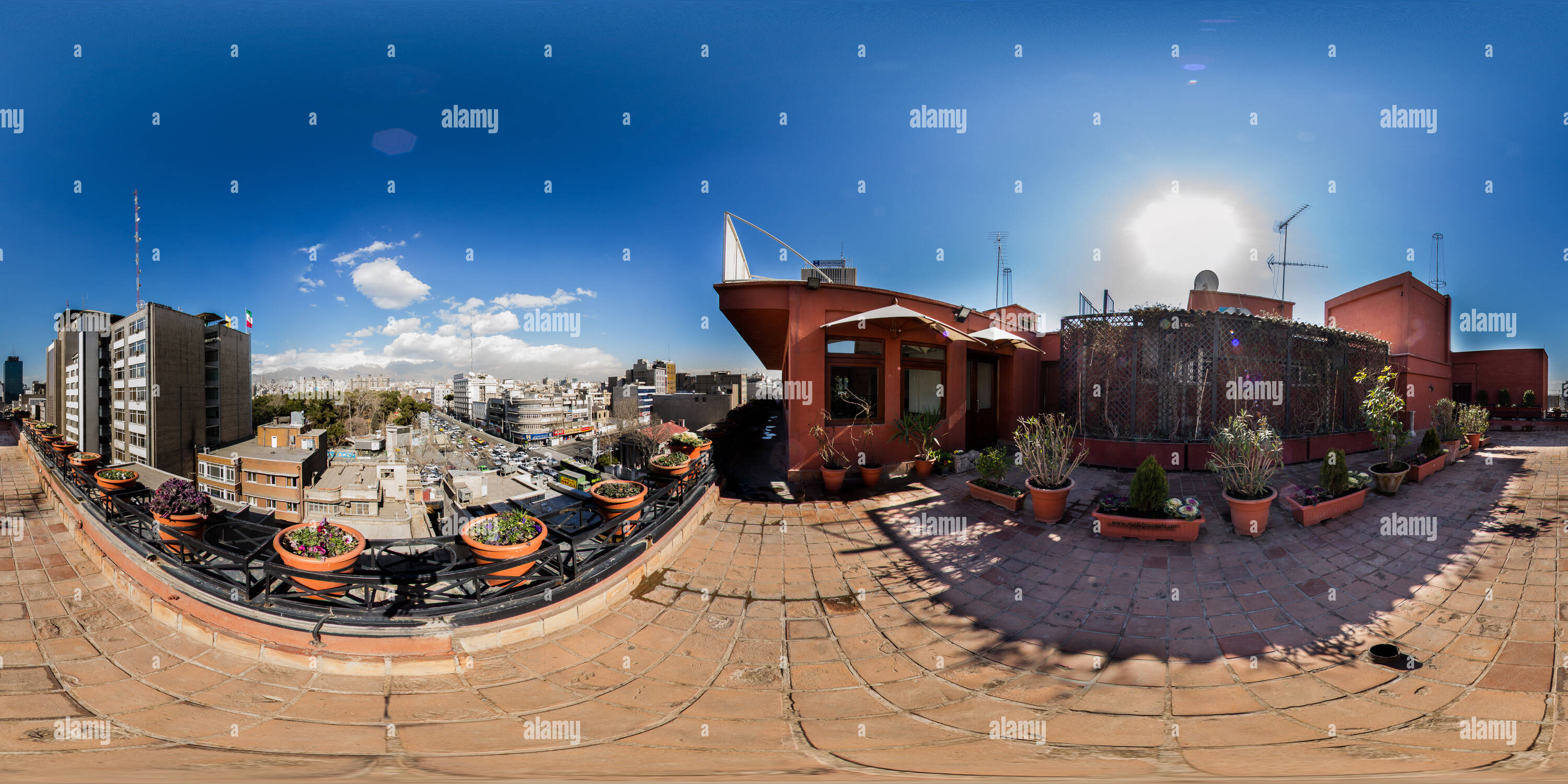 360 Grad Panorama Ansicht von Hotel mashhad Restaurant Anzeigen 02.