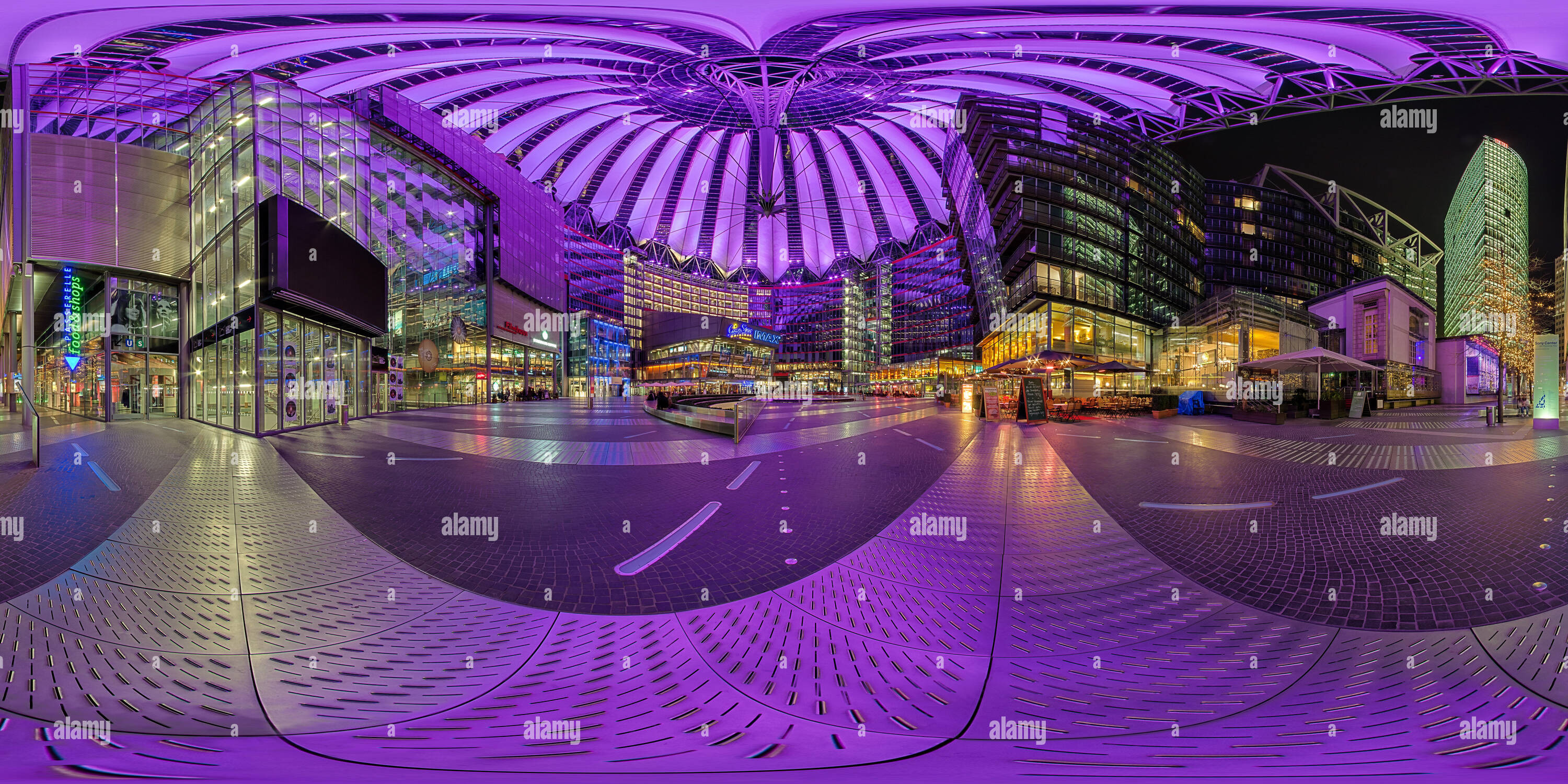 360 Grad Panorama Ansicht von Sony Center Berlin