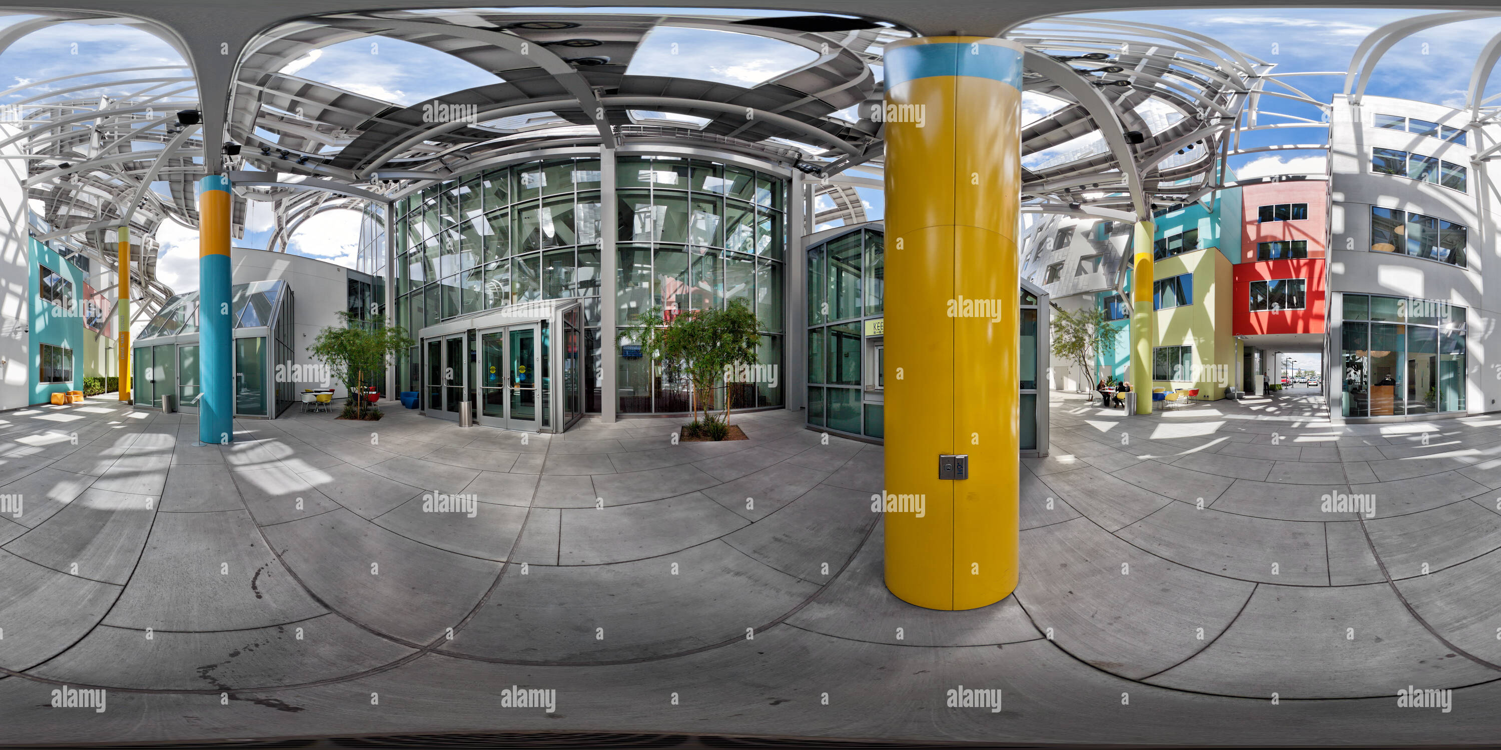 360 Grad Panorama Ansicht von Cleveland Klinik Lou Ruvo Zentrum für die Gesundheit des Gehirns Las Vegas