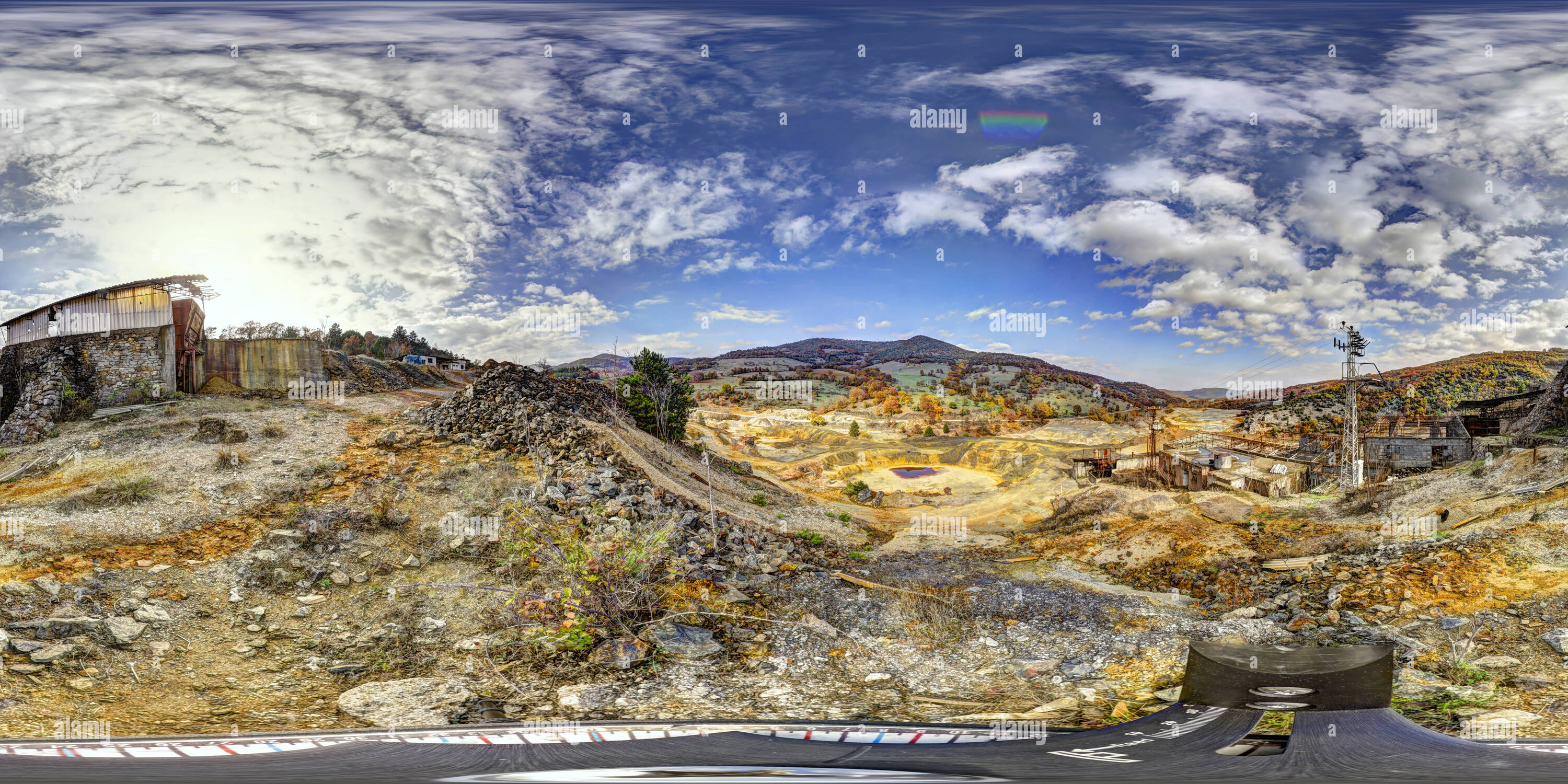 360 Grad Panorama Ansicht von Balya Norden neue Aufbereitungsanlage