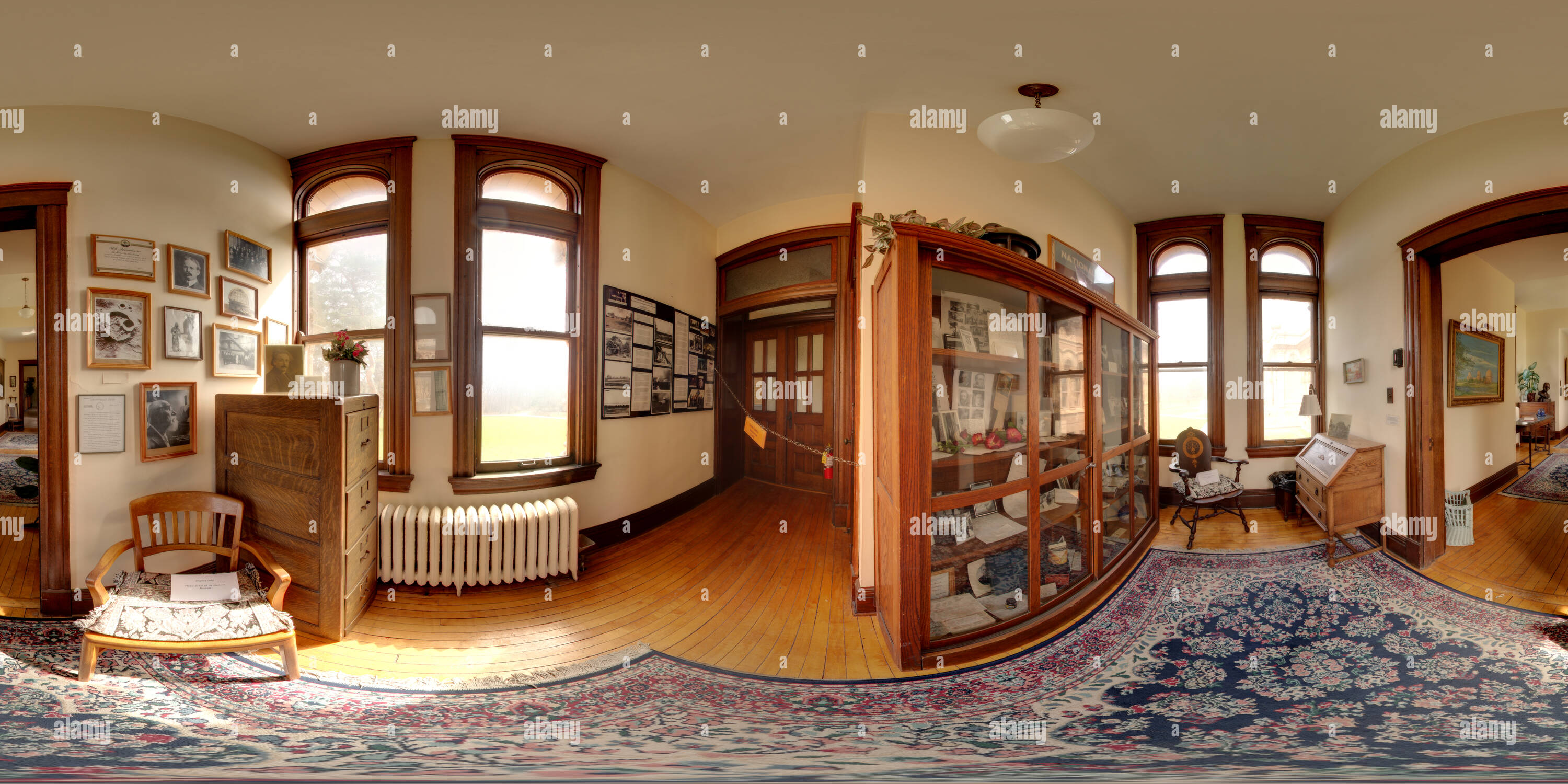 360 Grad Panorama Ansicht von Yerkes Observatory, Museum Anzeigen