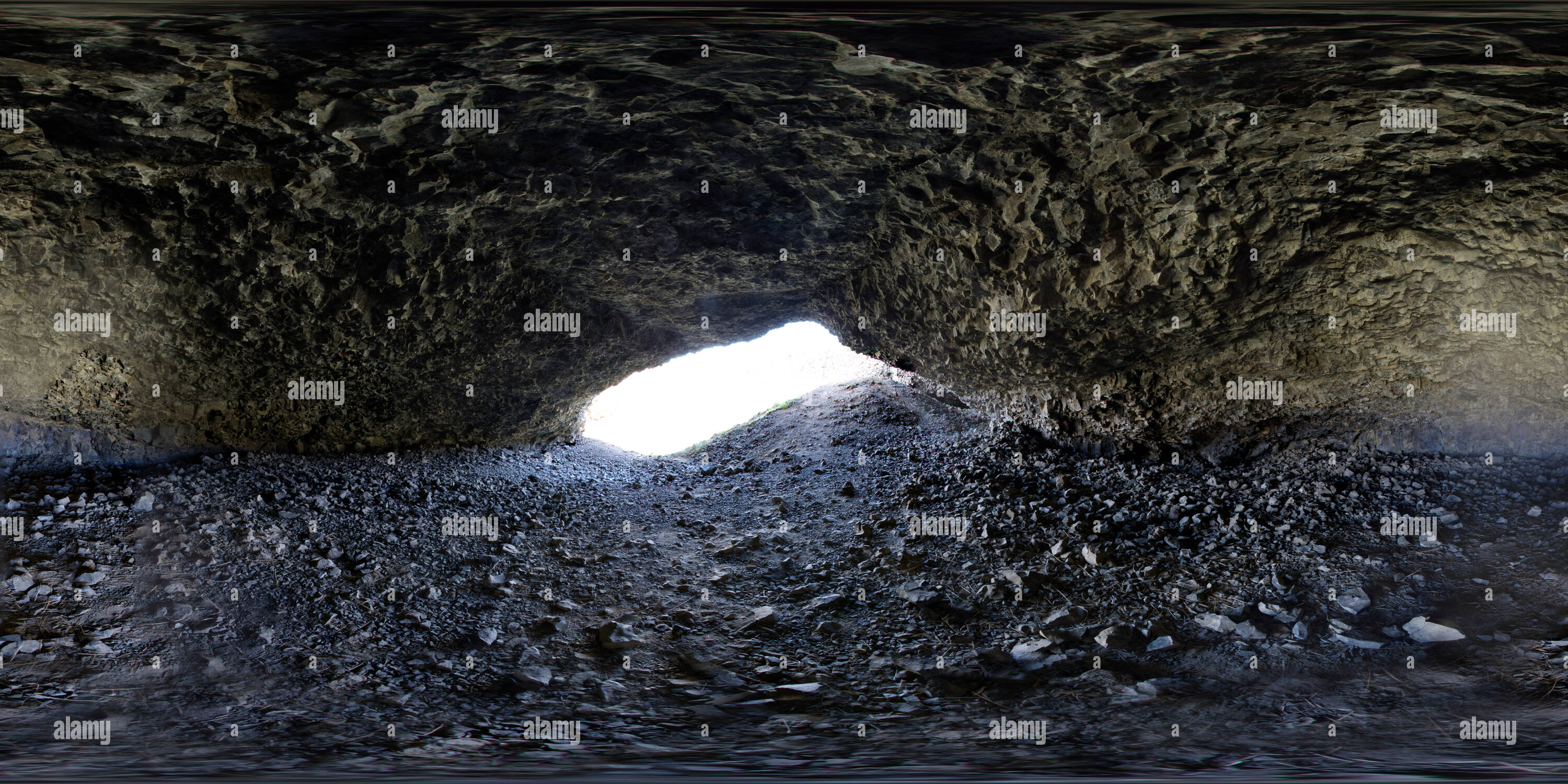 360 Grad Panorama Ansicht von See Lenore Höhlen Trail, Grant Co., Washington State, USA