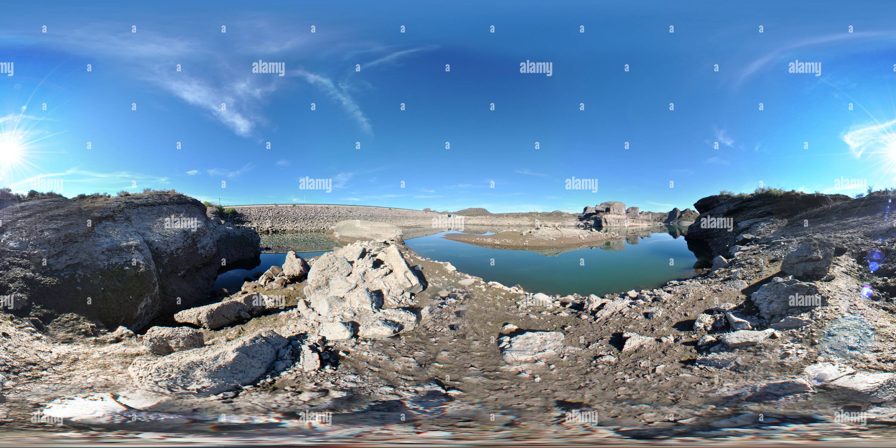 360 Grad Panorama Ansicht von Dique 'El Tigre'