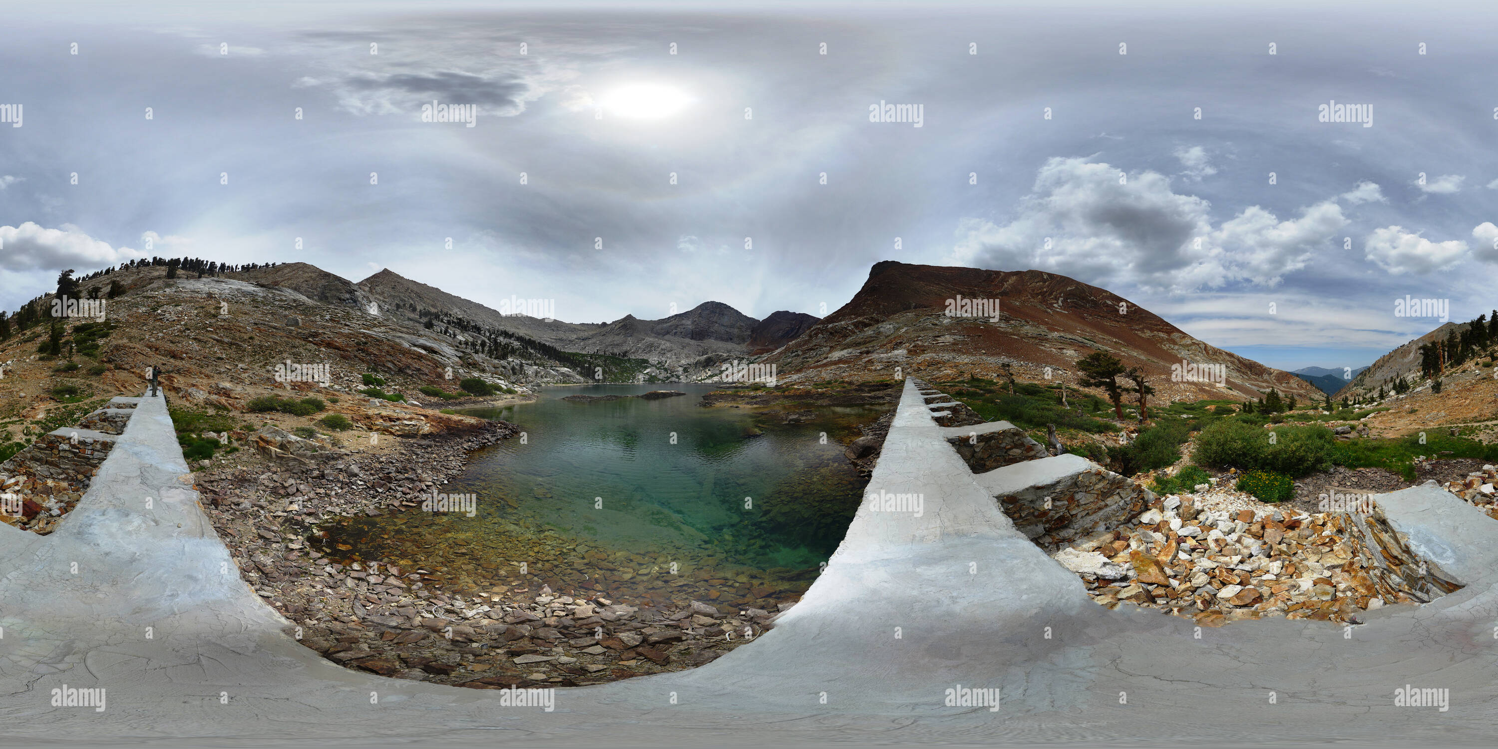 360 Grad Panorama Ansicht von Franklin See aus der Steckdose Dam