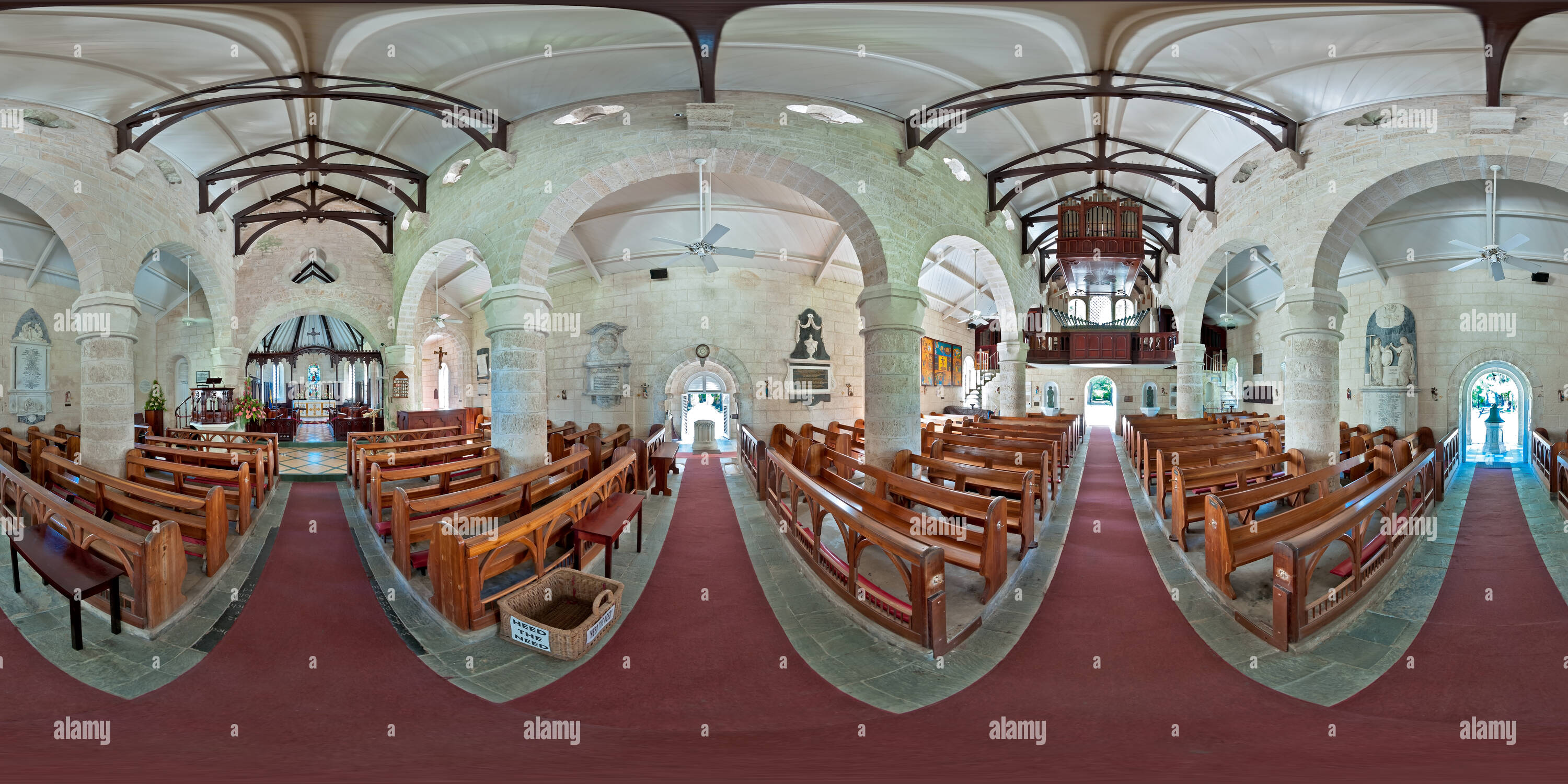 360 Grad Panorama Ansicht von St. James Parish Kirche