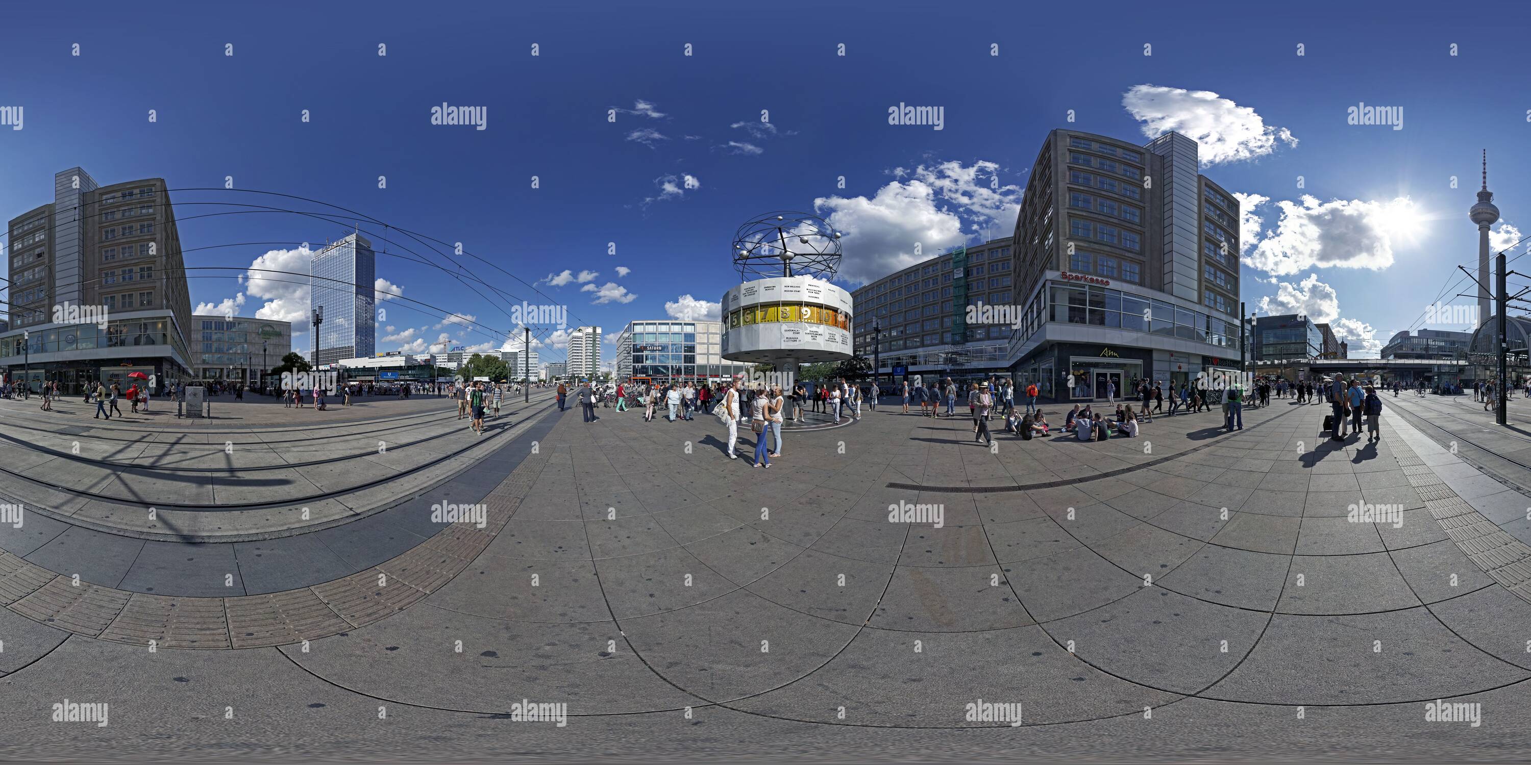 360 Grad Panorama Ansicht von Alexanderplatz, Berlin