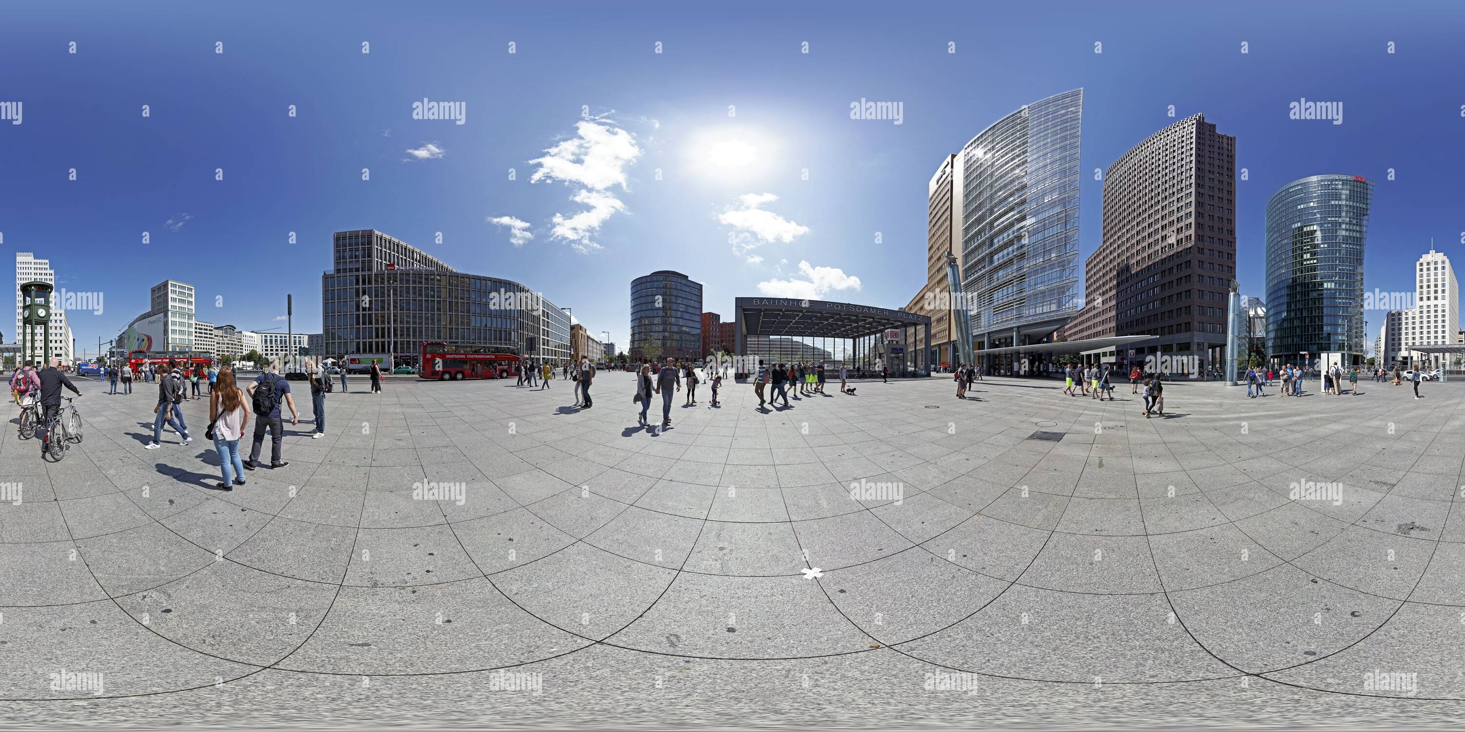 360 Grad Panorama Ansicht von Potsdamer Platz, Ansicht 2, Berlin