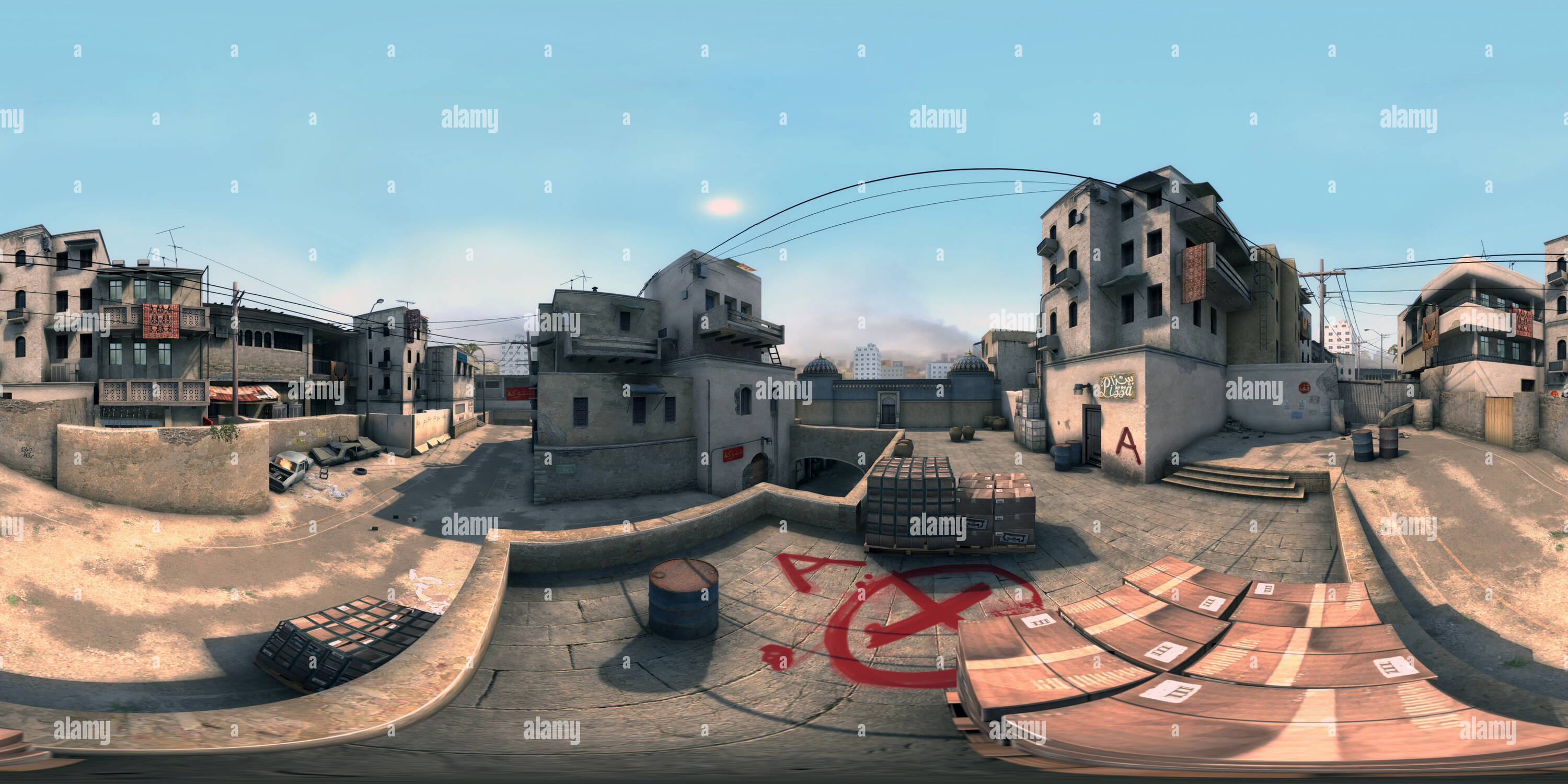 360 Grad Panorama Ansicht von Staub II, A-Counter-Strike: Global Offensive