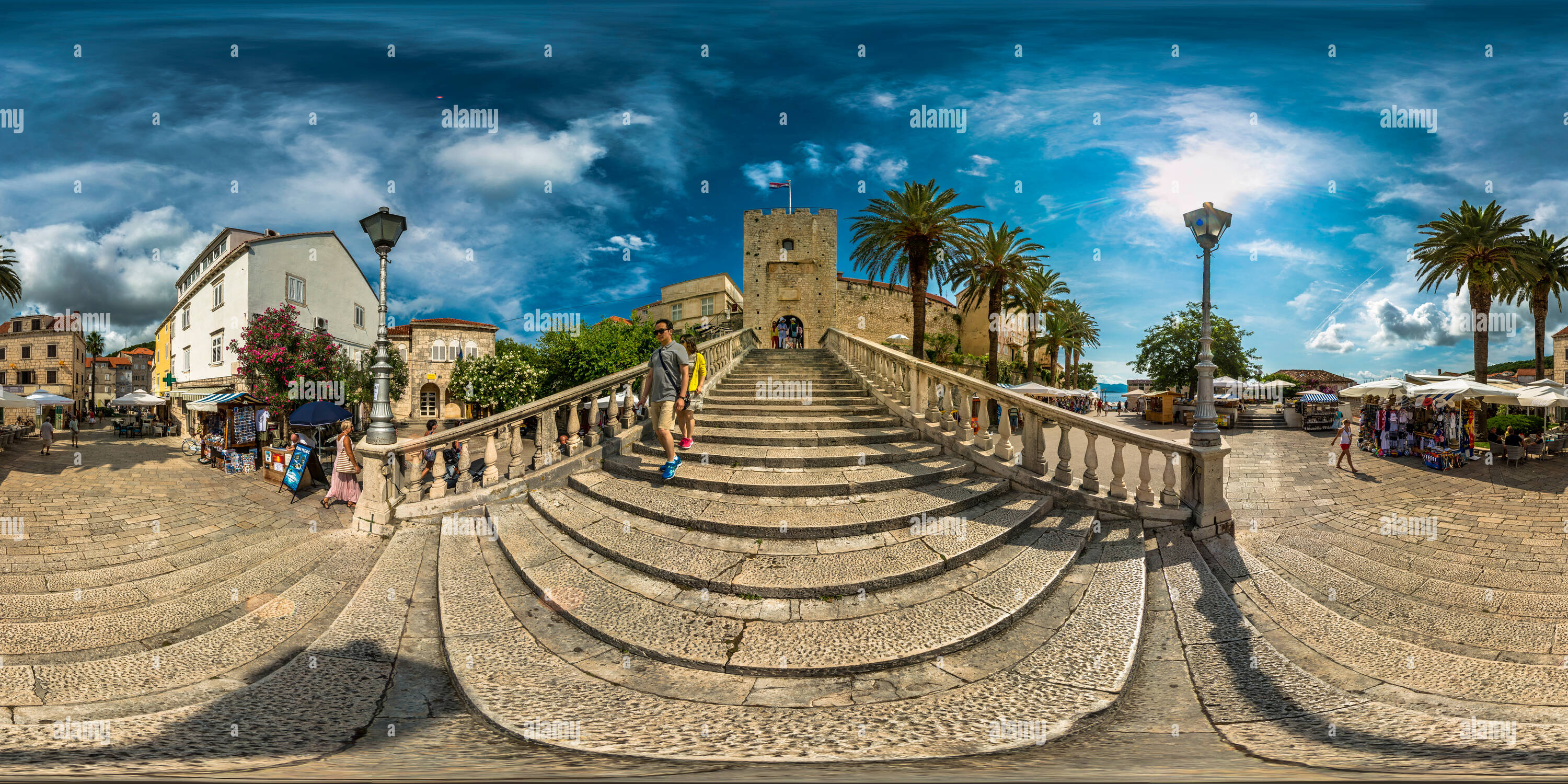 360 Grad Panorama Ansicht von Veliki Revelin Turm