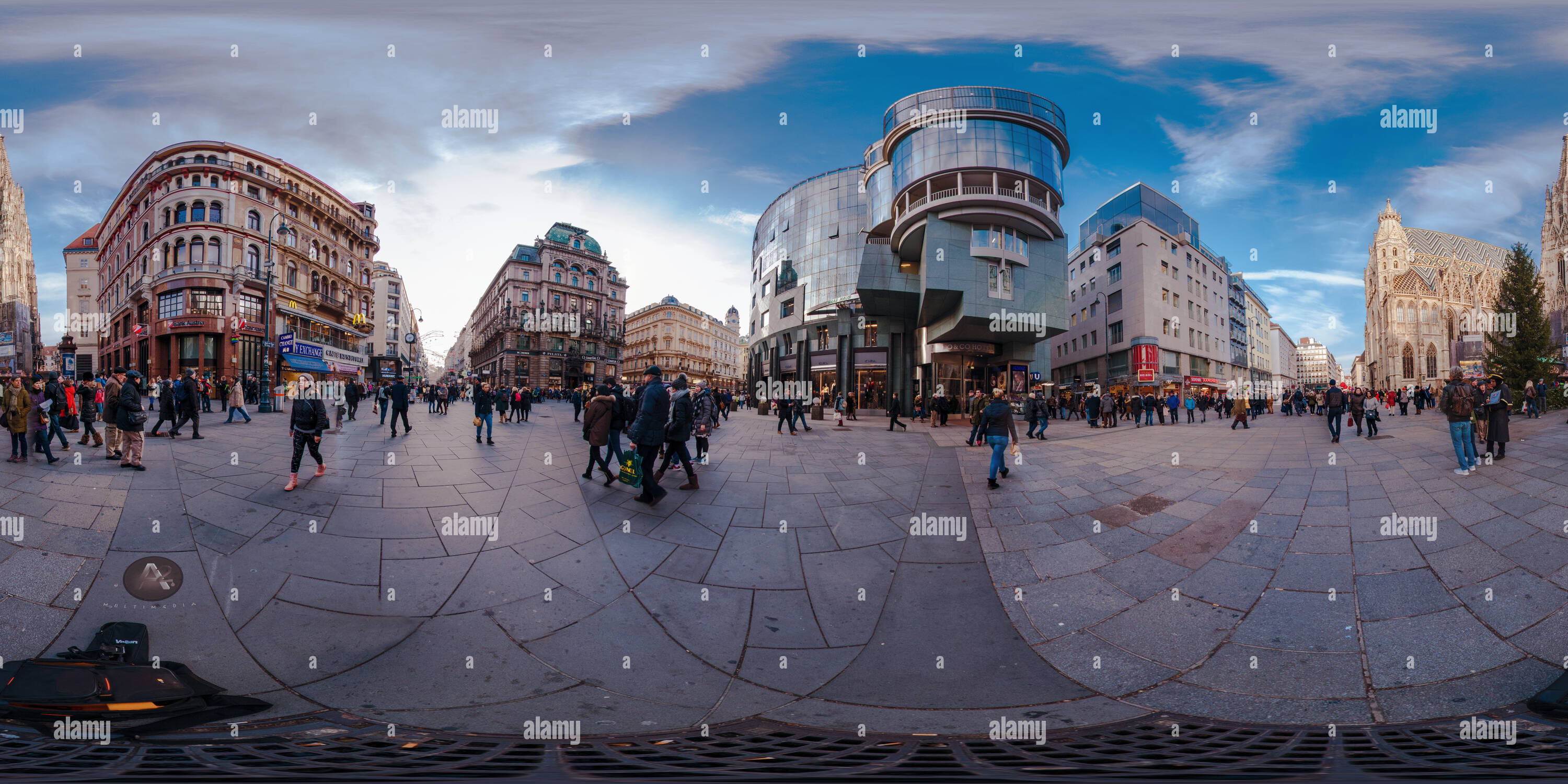 360 Grad Panorama Ansicht von Wien Dom