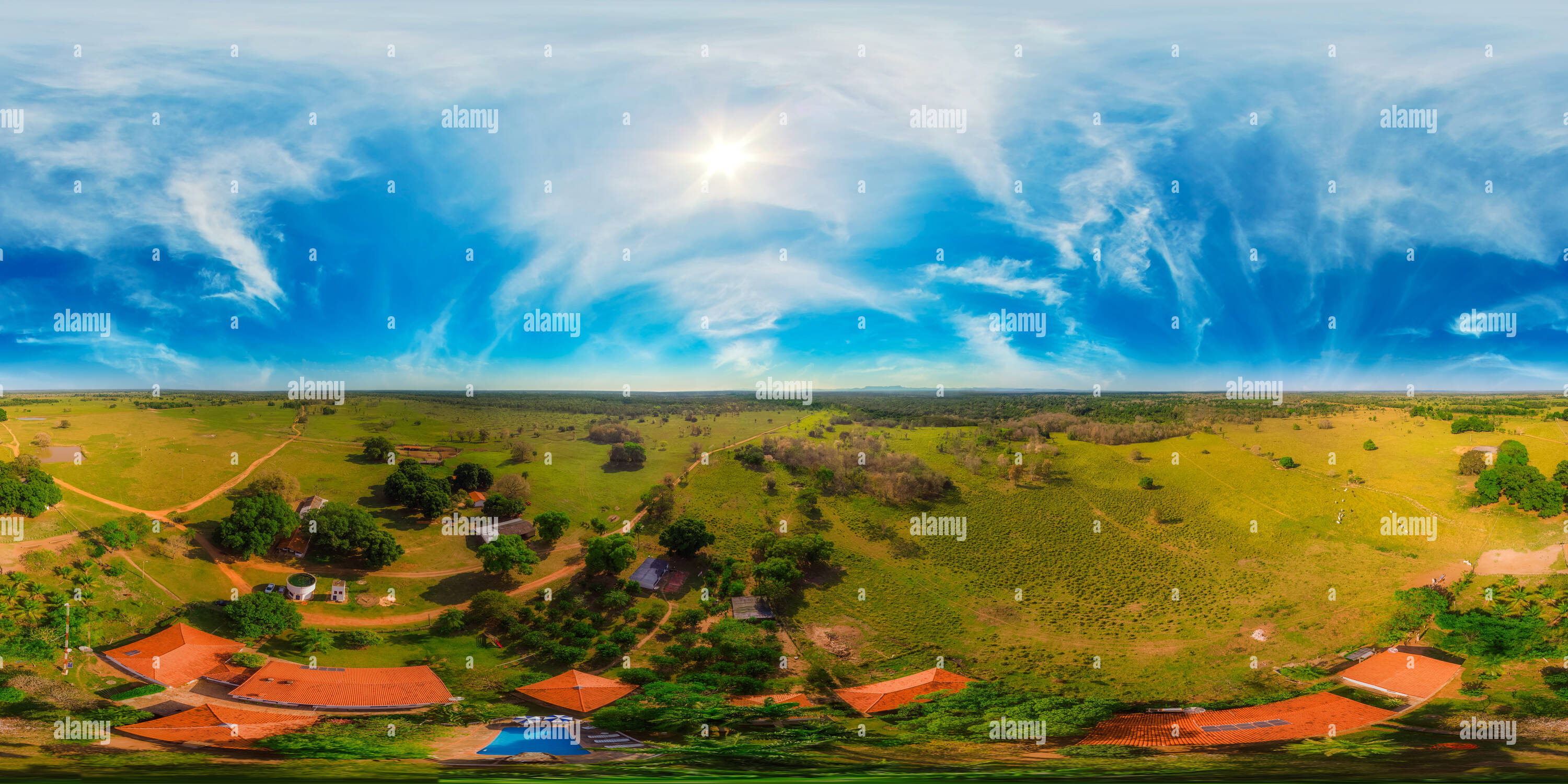 360 Grad Panorama Ansicht von Pequi Farm