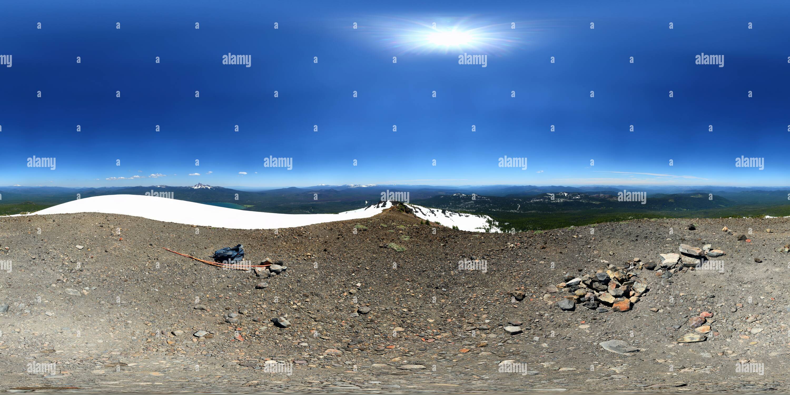 360 Grad Panorama Ansicht von Mt. Bailey (8368'/2551 m) Gipfel