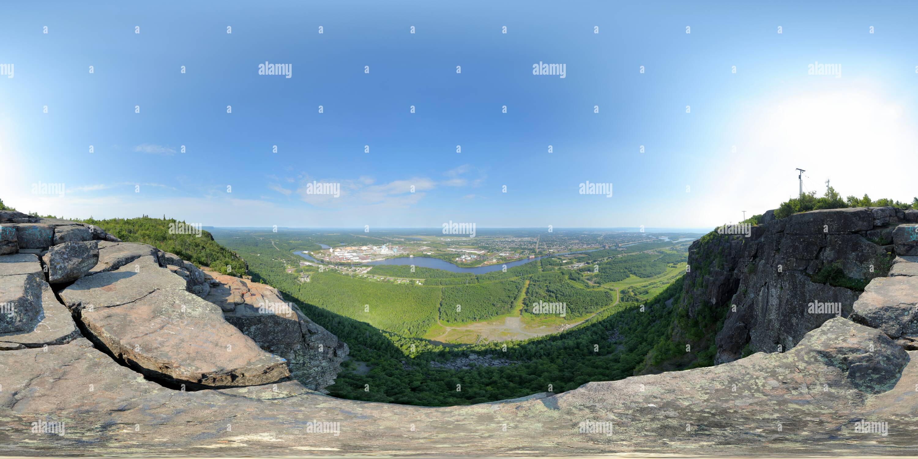 360 Grad Panorama Ansicht von Thunder Bay vom Mt. McKay