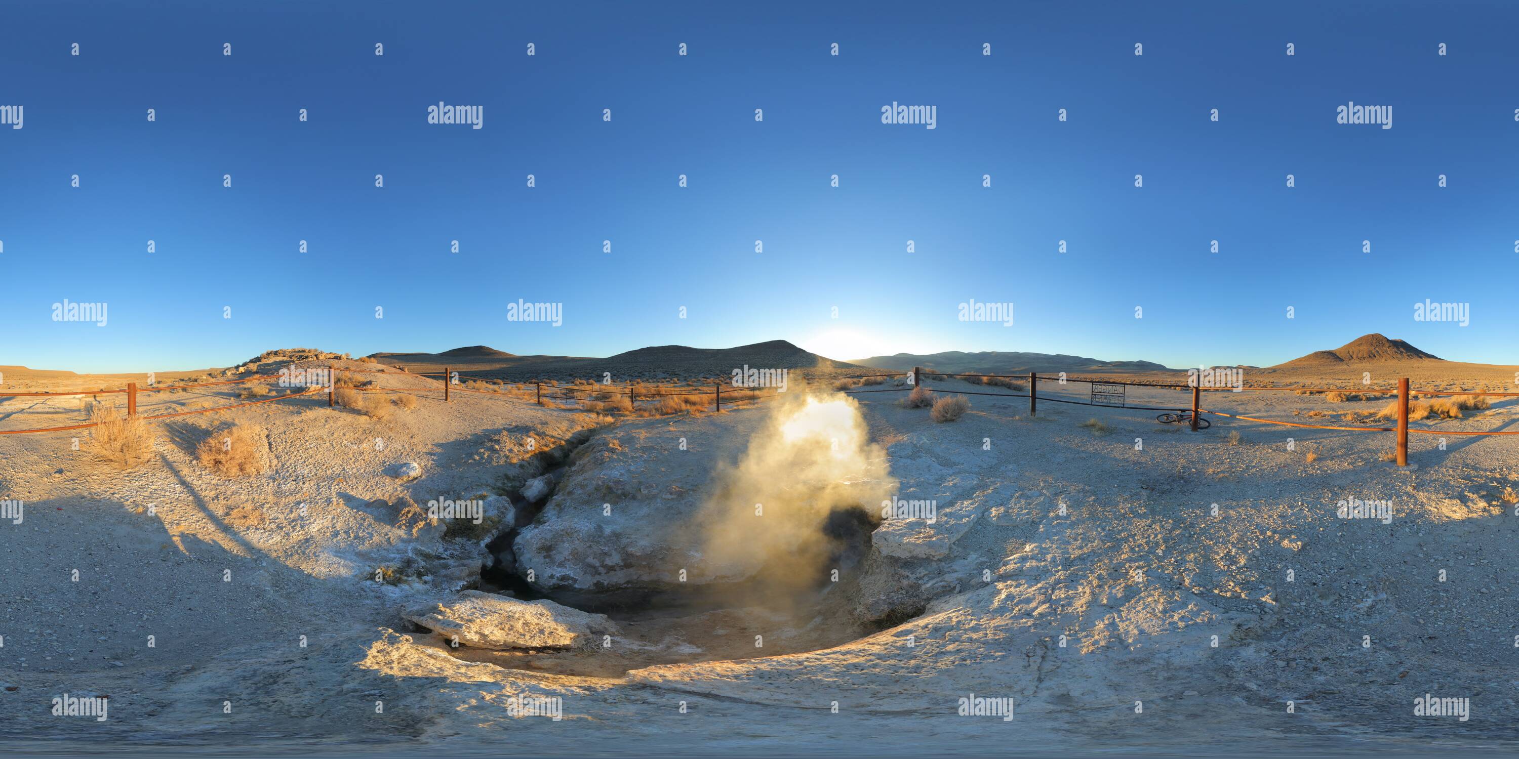 360 Grad Panorama Ansicht von Lee Hot Springs