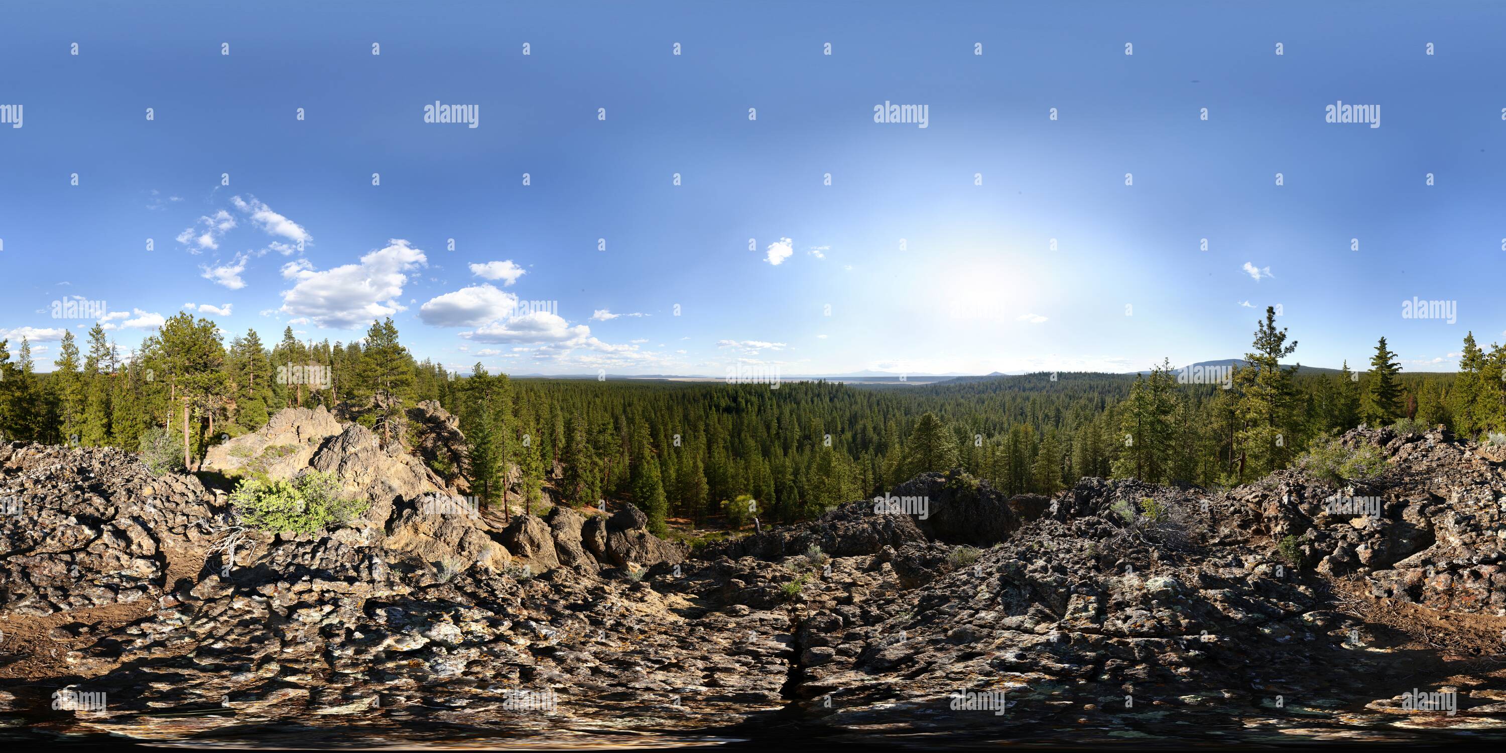 360 Grad Panorama Ansicht von Gott Butte