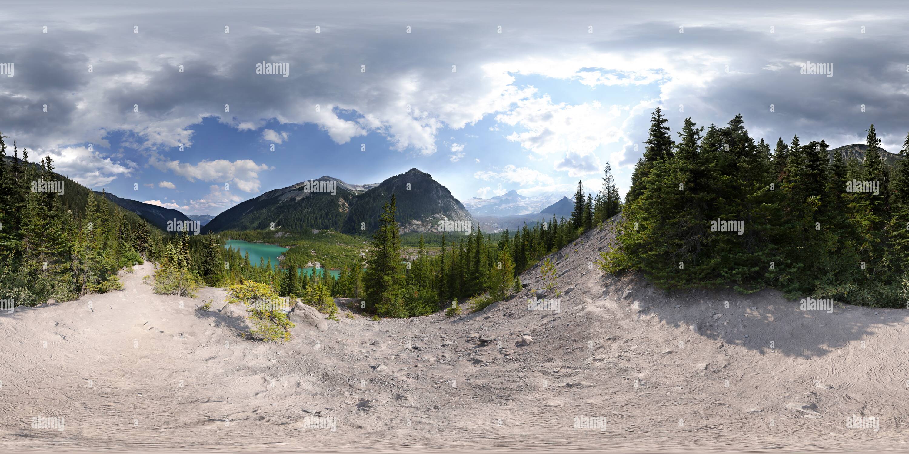 360 Grad Panorama Ansicht von Emmons Moraine