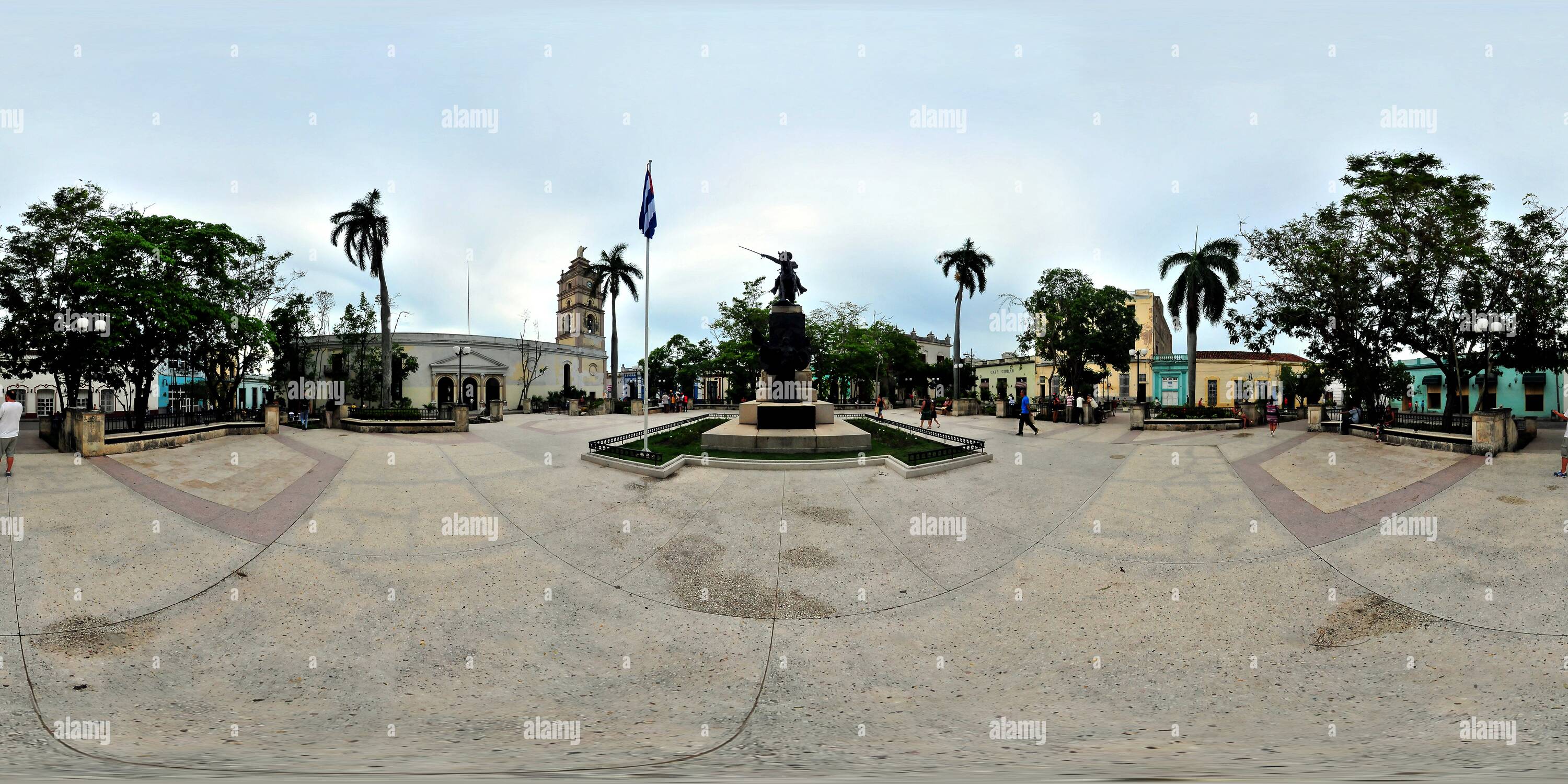 360 Grad Panorama Ansicht von Kuba - Camaguey, Ignacio Agramonte Pomnik Allgemeine Armi Ignacio Agramonte