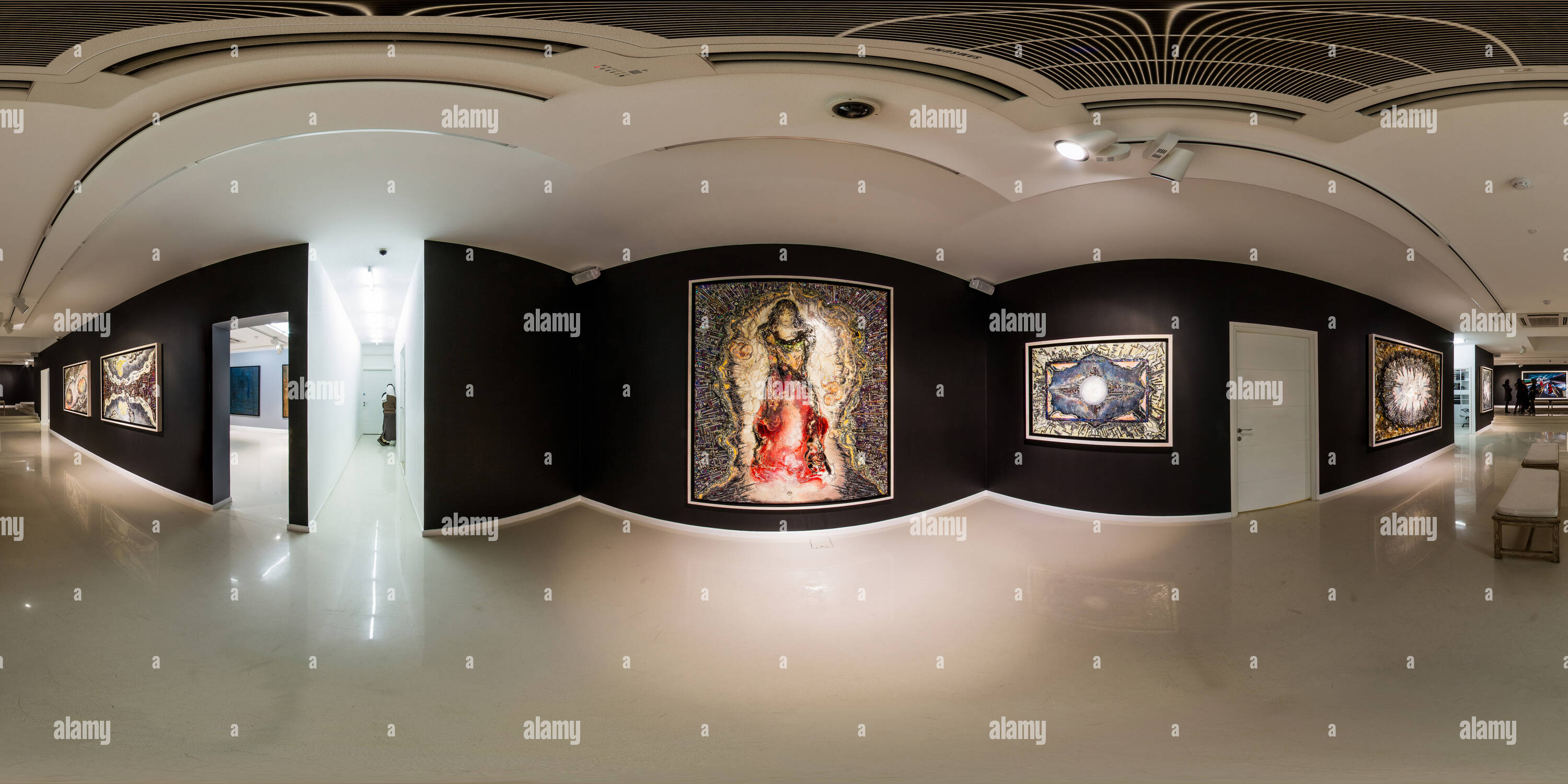 360 Grad Panorama Ansicht von Ausleger Art Gallery Nov Dez 2014 Vision von Drei 03.