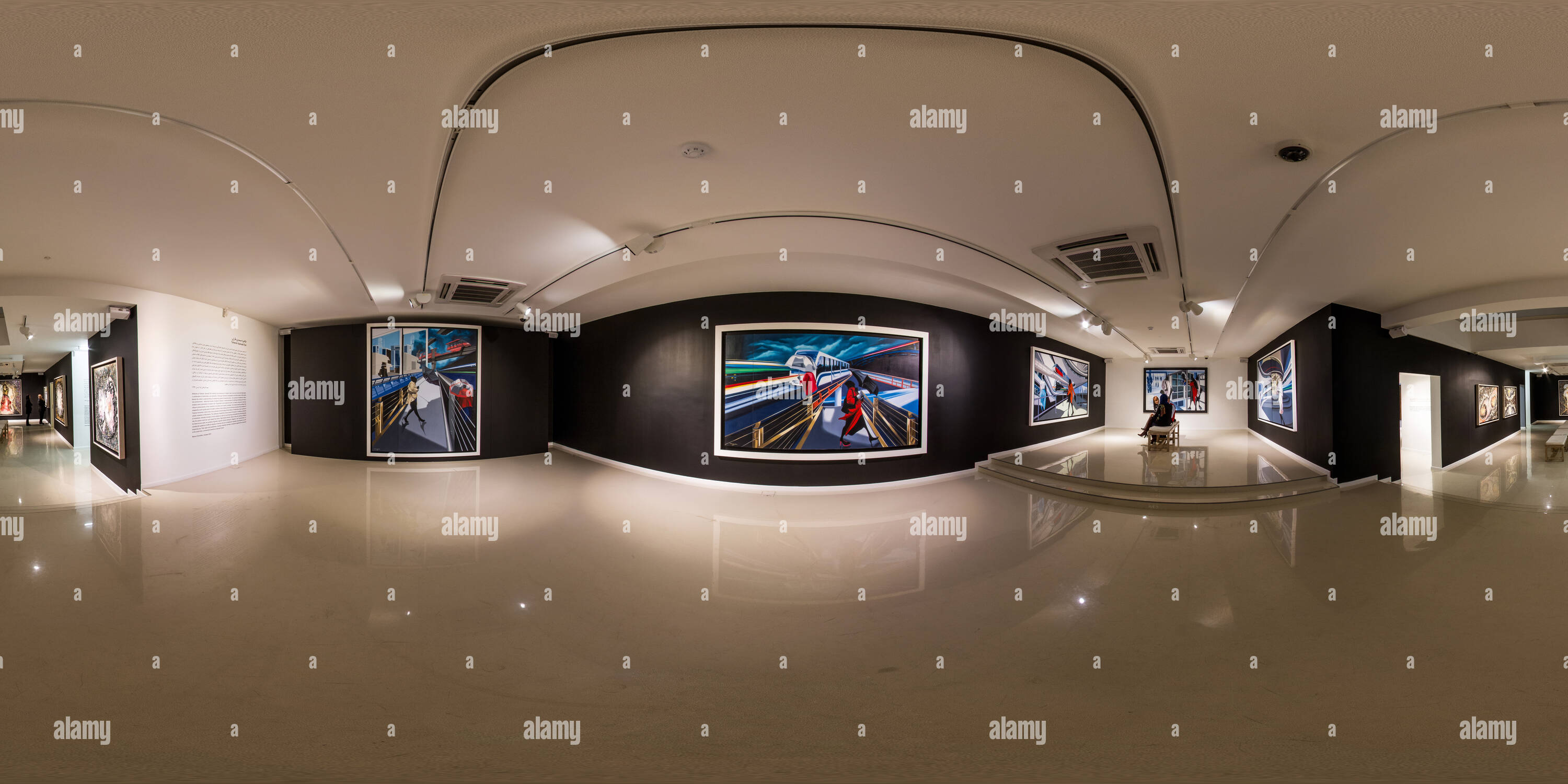 360 Grad Panorama Ansicht von Ausleger Art Gallery Nov Dez 2014 Vision von Drei 06.