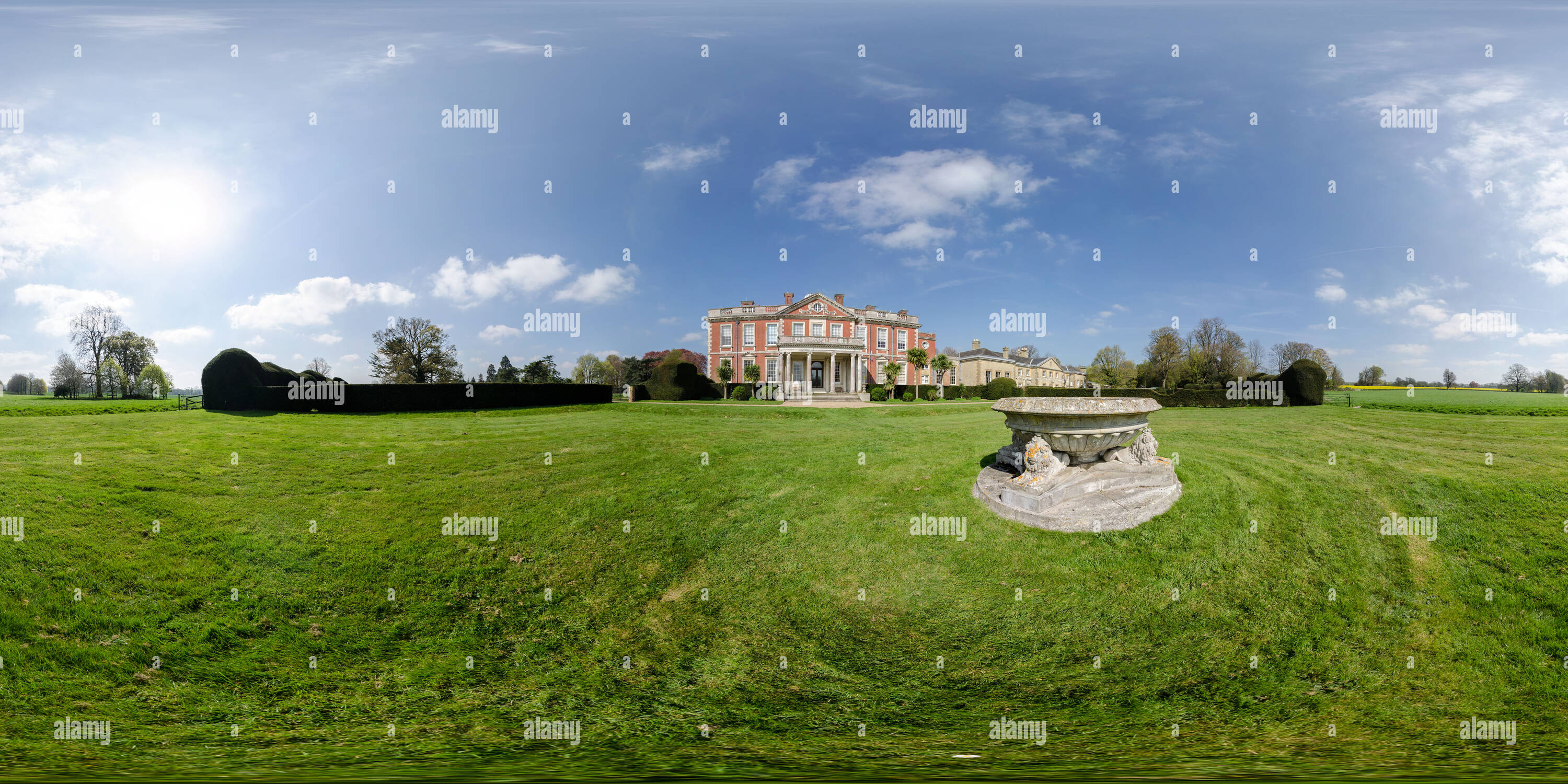 360 Grad Panorama Ansicht von Haus, nr Stansted Rowlands Castle