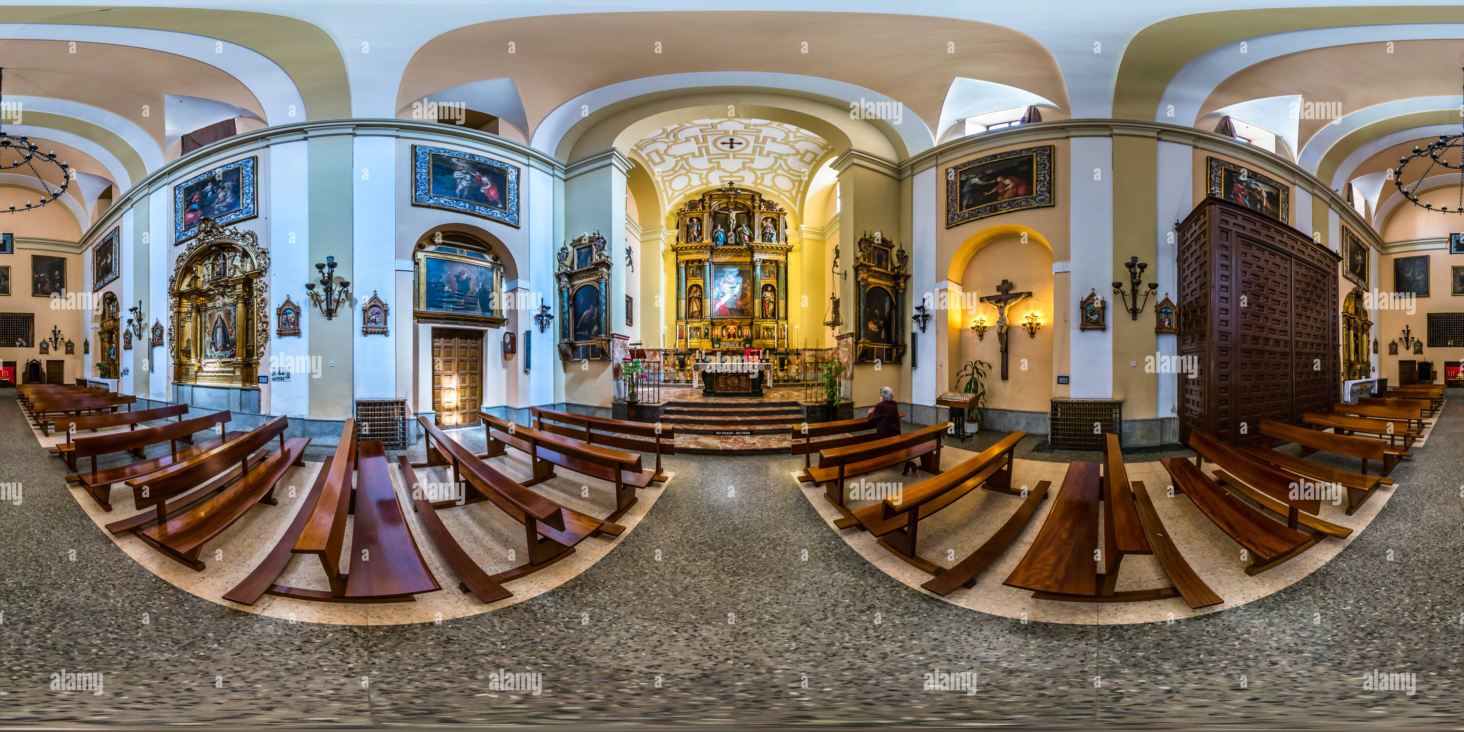 360 Grad Panorama Ansicht von Convento de Las Carboneras del Corpus Christi