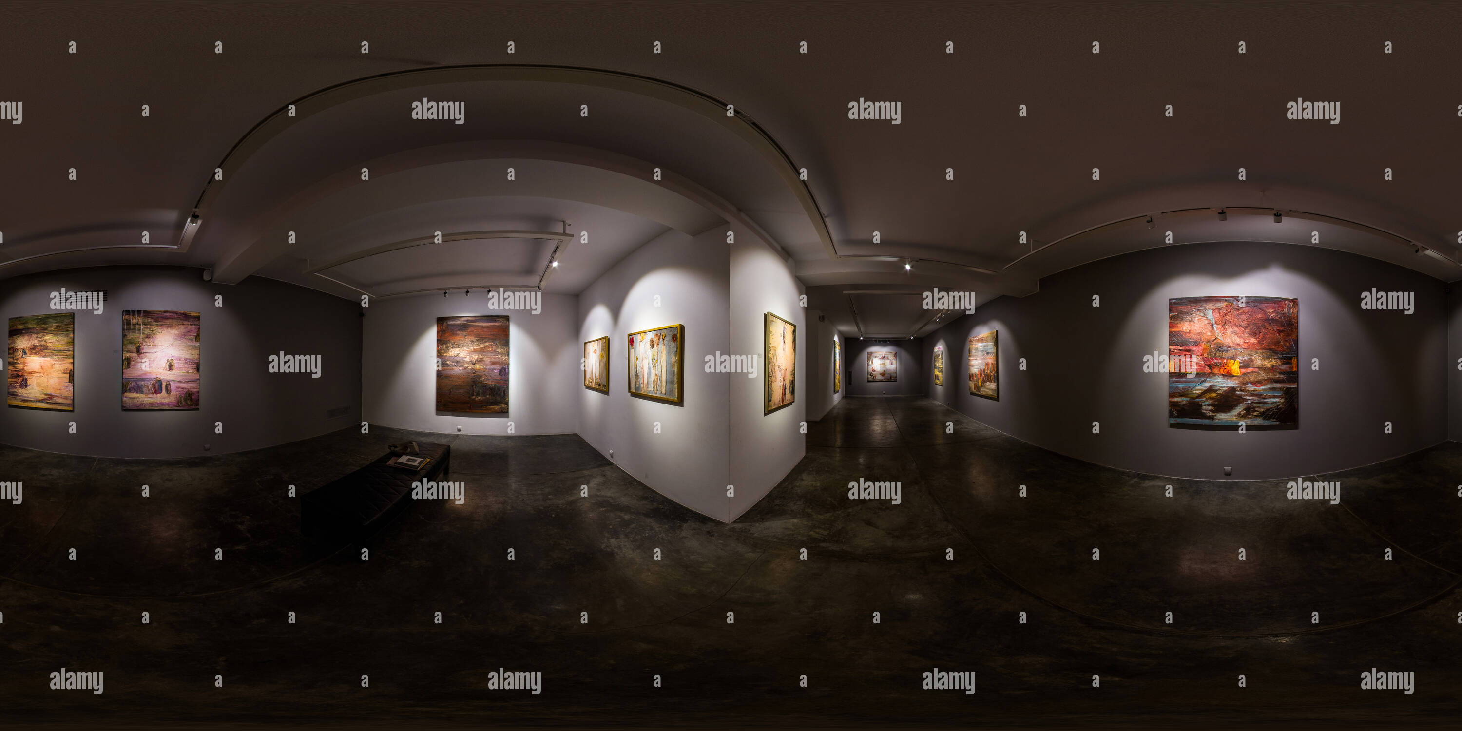 360 Grad Panorama Ansicht von Shirin Art Gallery Sep 2015 Shirin Etehadieh Emigranten, die Ihre Erinnerungen 04.