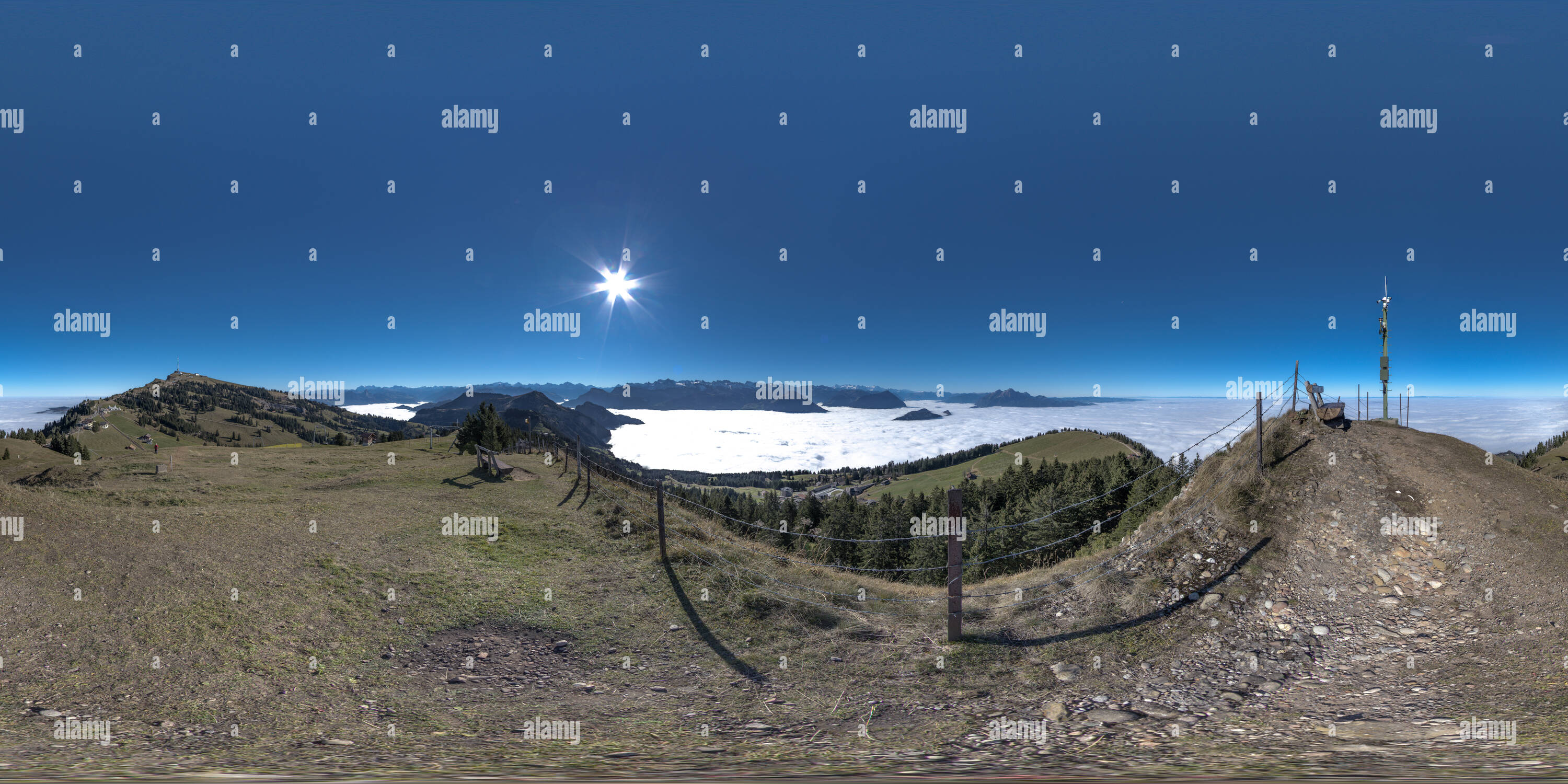 360 Grad Panorama Ansicht von Rigi 12.