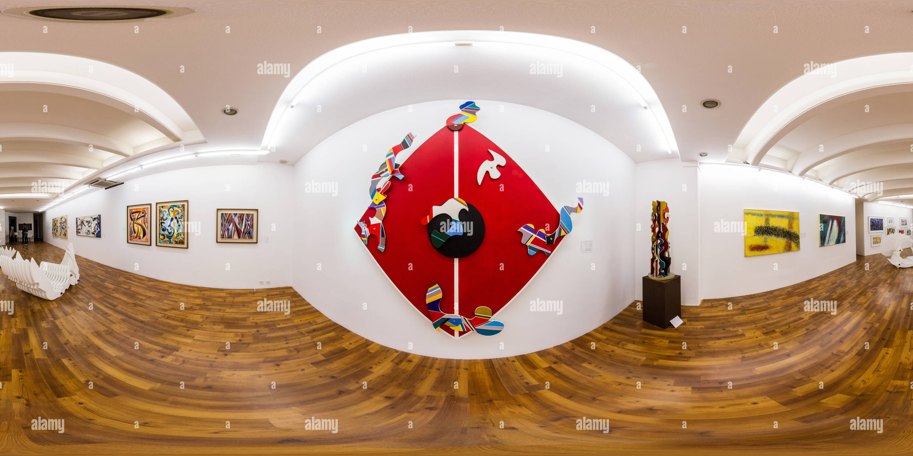 360 Grad Panorama Ansicht von Etemad Galerie Nov 2015 Mohsen Vaziri Moghaddam 1959 bis 2015 Retrospektive 06.