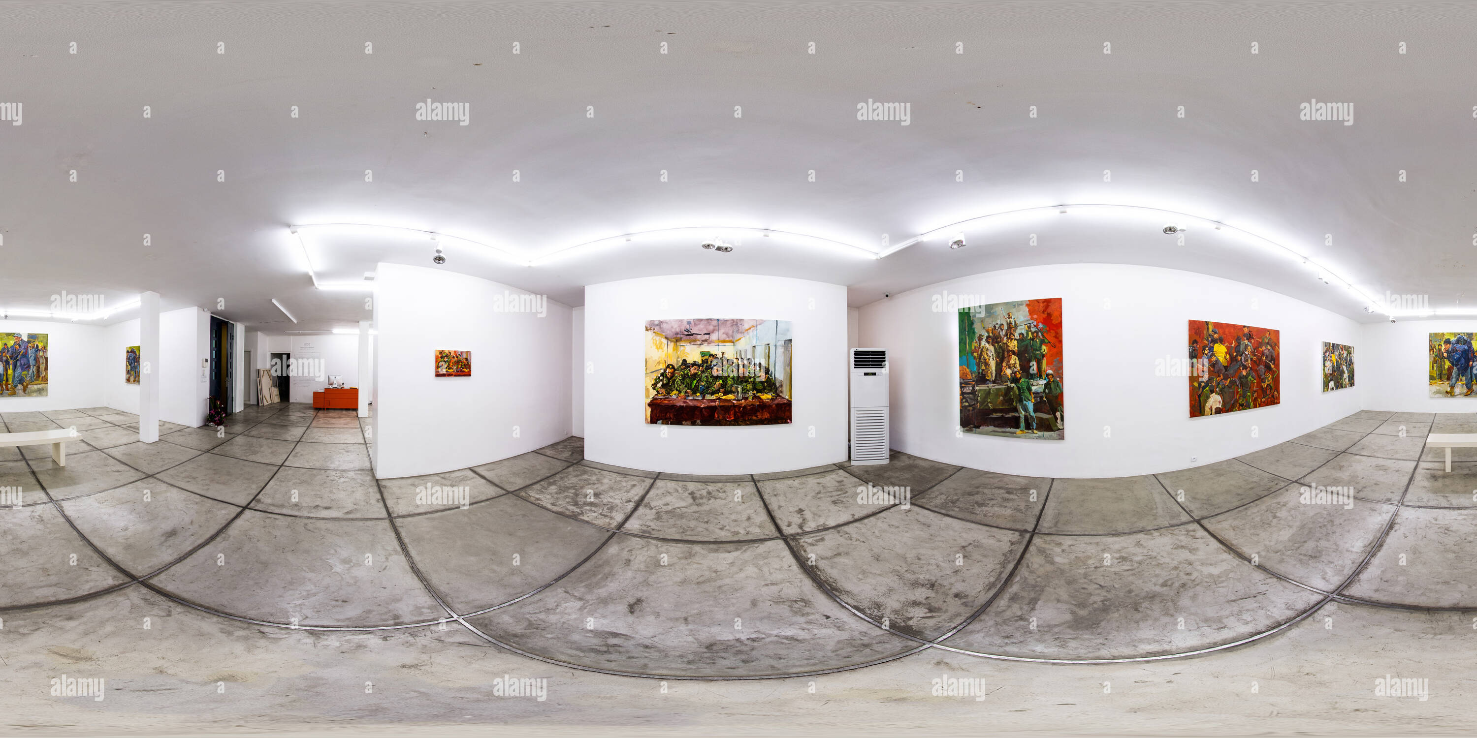 360 Grad Panorama Ansicht von Etemad Galerie Dez 2015 Amirhossein Akhavan Ettela am 03.