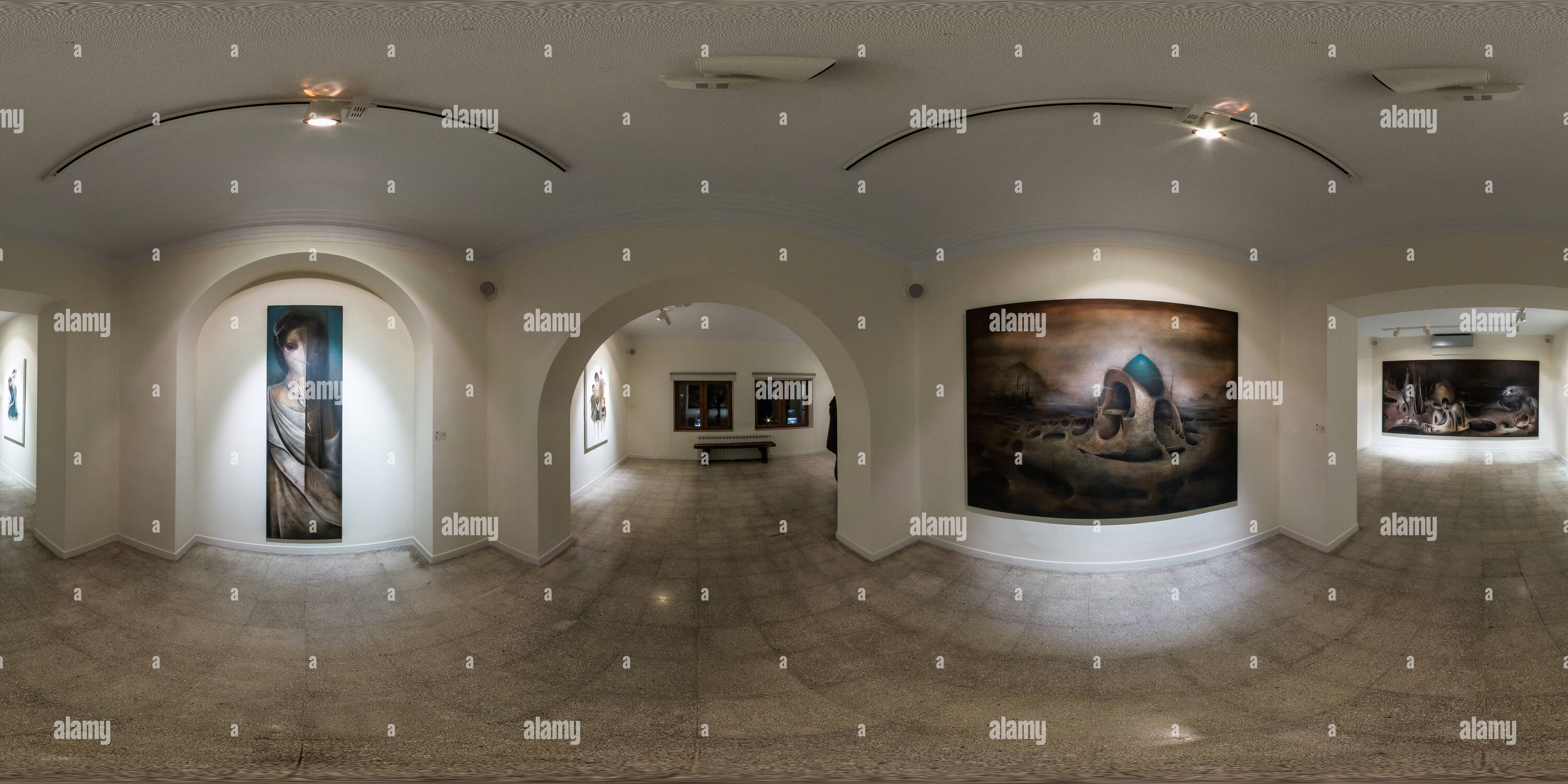 360 Grad Panorama Ansicht von Assar Art Gallery Dez 2015 Vahid Chamani Aminosäure, 03.