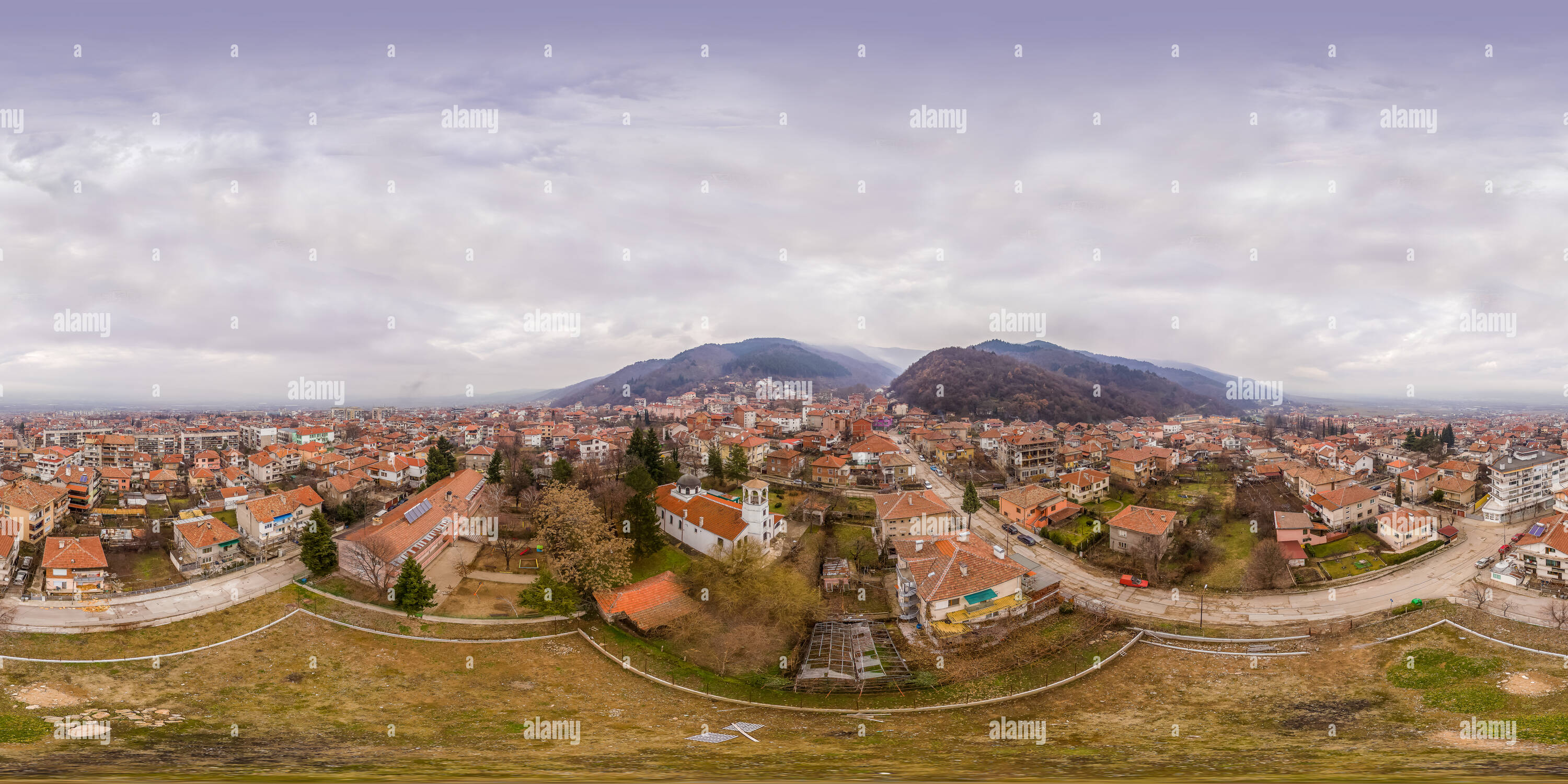 360 Grad Panorama Ansicht von Pan Sveti Nikola 360 Städte