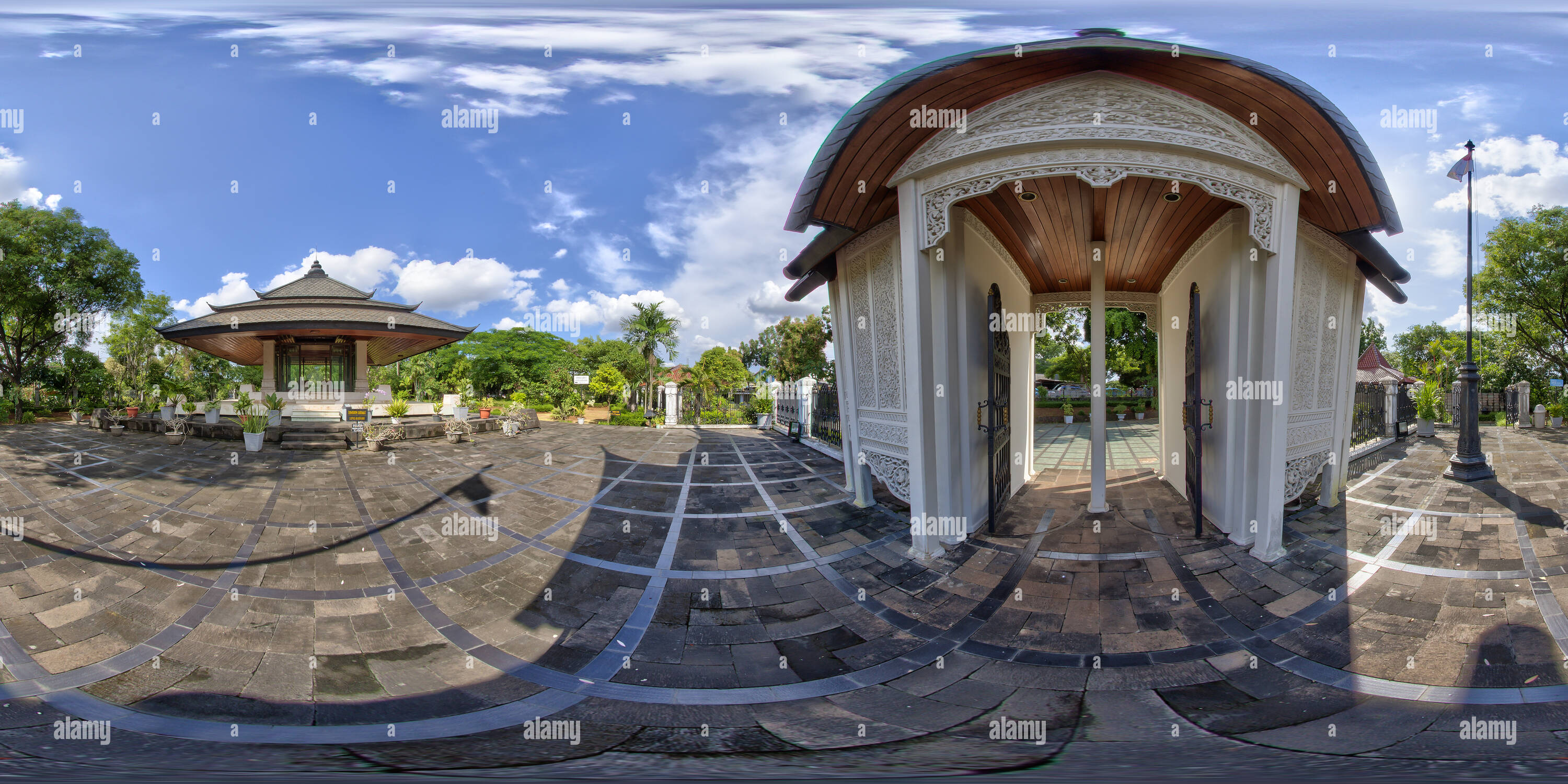 360 Grad Panorama Ansicht von Bung Hatta Memorial Park