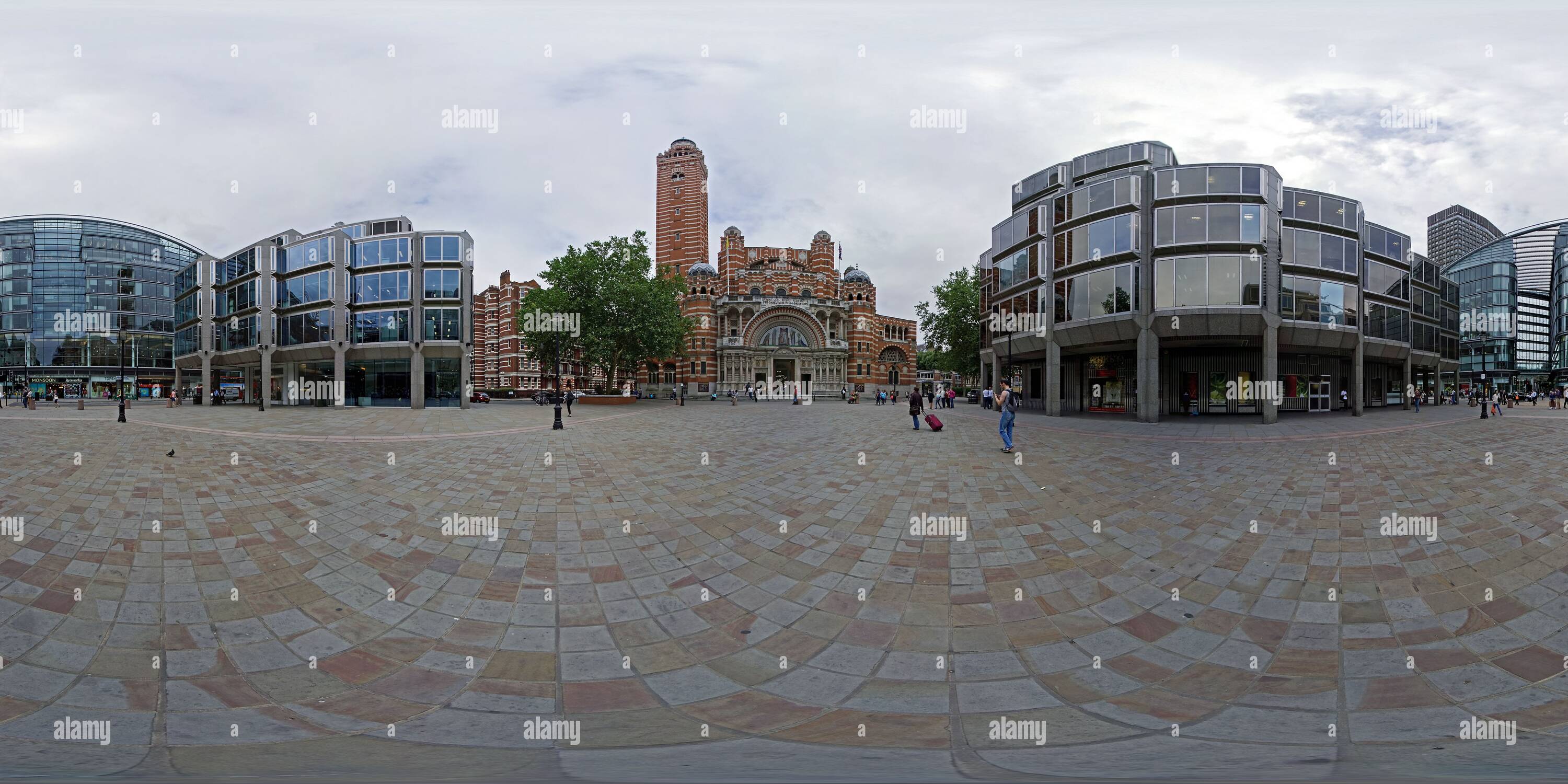 360 Grad Panorama Ansicht von London, Westminster Cathedral