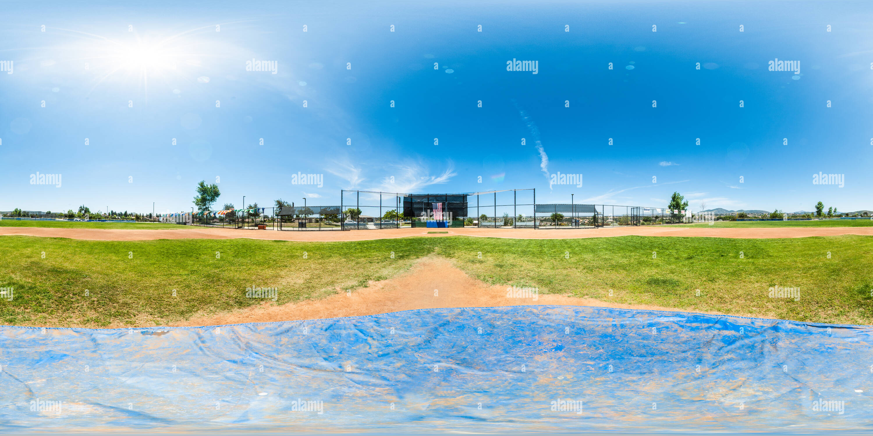 360 Grad Panorama Ansicht von Camino Ruiz Park in San Diego, Kalifornien, USA