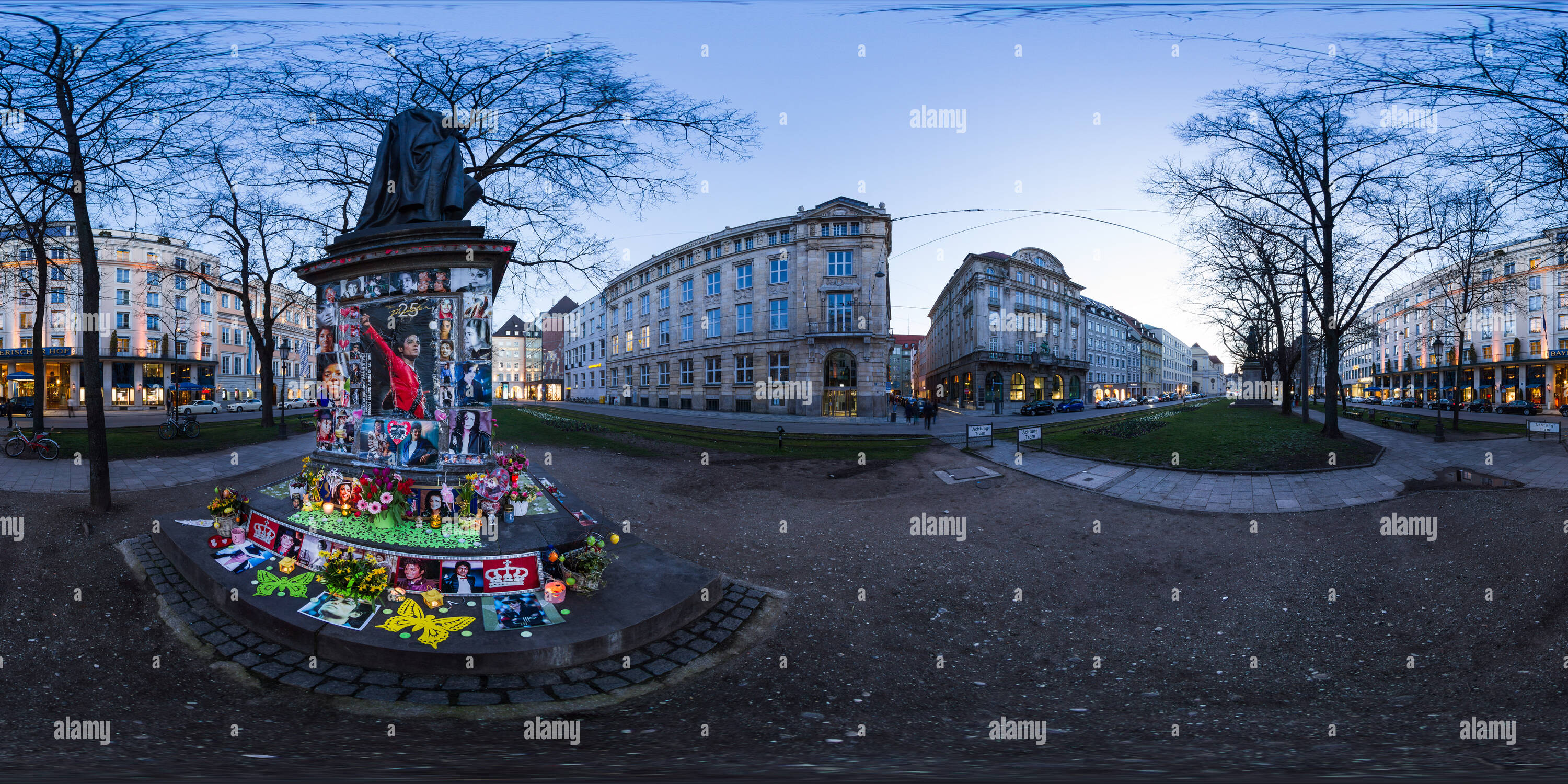 360 Grad Panorama Ansicht von Michael Jackson inoffizielle Memorial in München